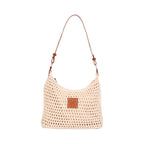 Knitted Shoulder Bag - White