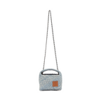 Signature Weave – Denim Crossbody Bag S – Light