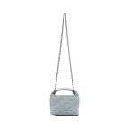 Signature Weave – Denim Crossbody Bag S – Light