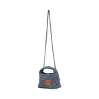 Signature Weave – Denim Crossbody Bag S – Dark