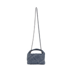 Signature Weave – Denim Crossbody Bag S – Dark