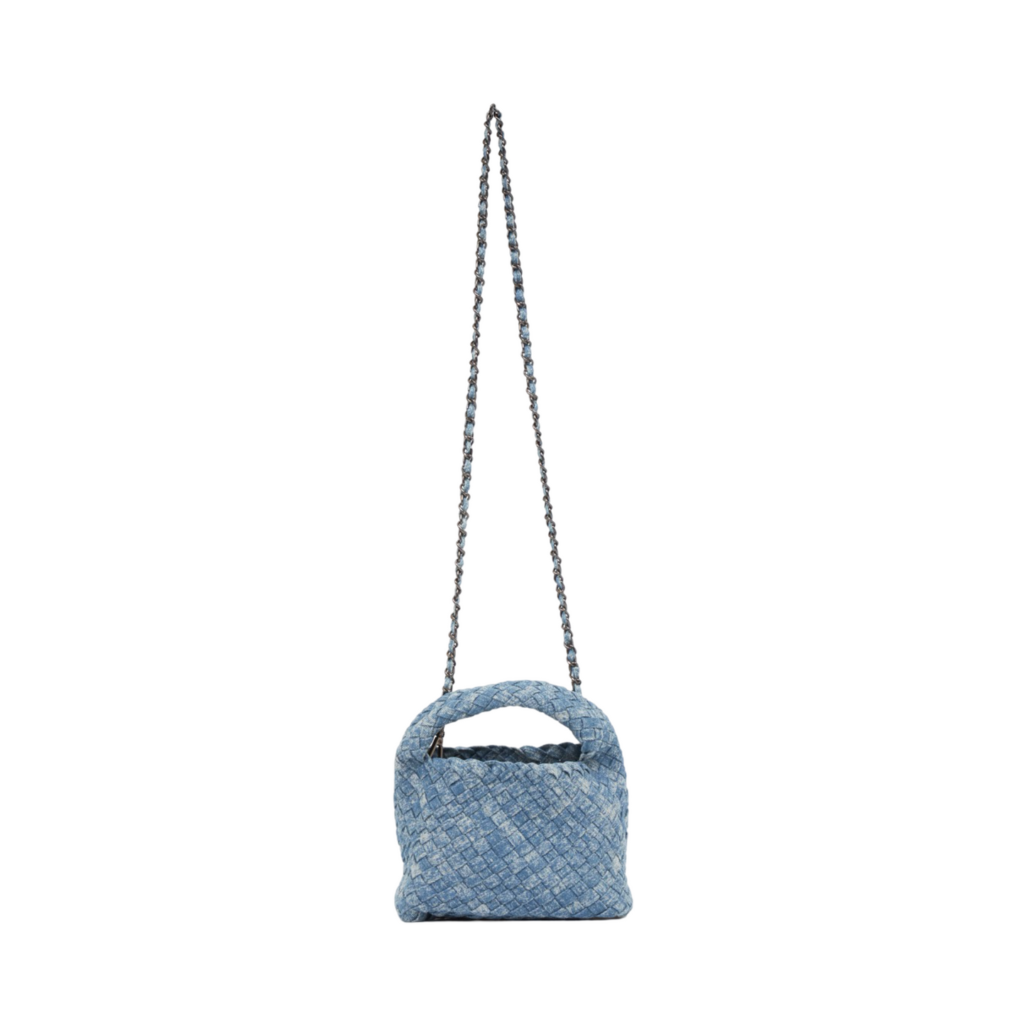 Midnight Weave – Denim Crossbody Bag S - Washed