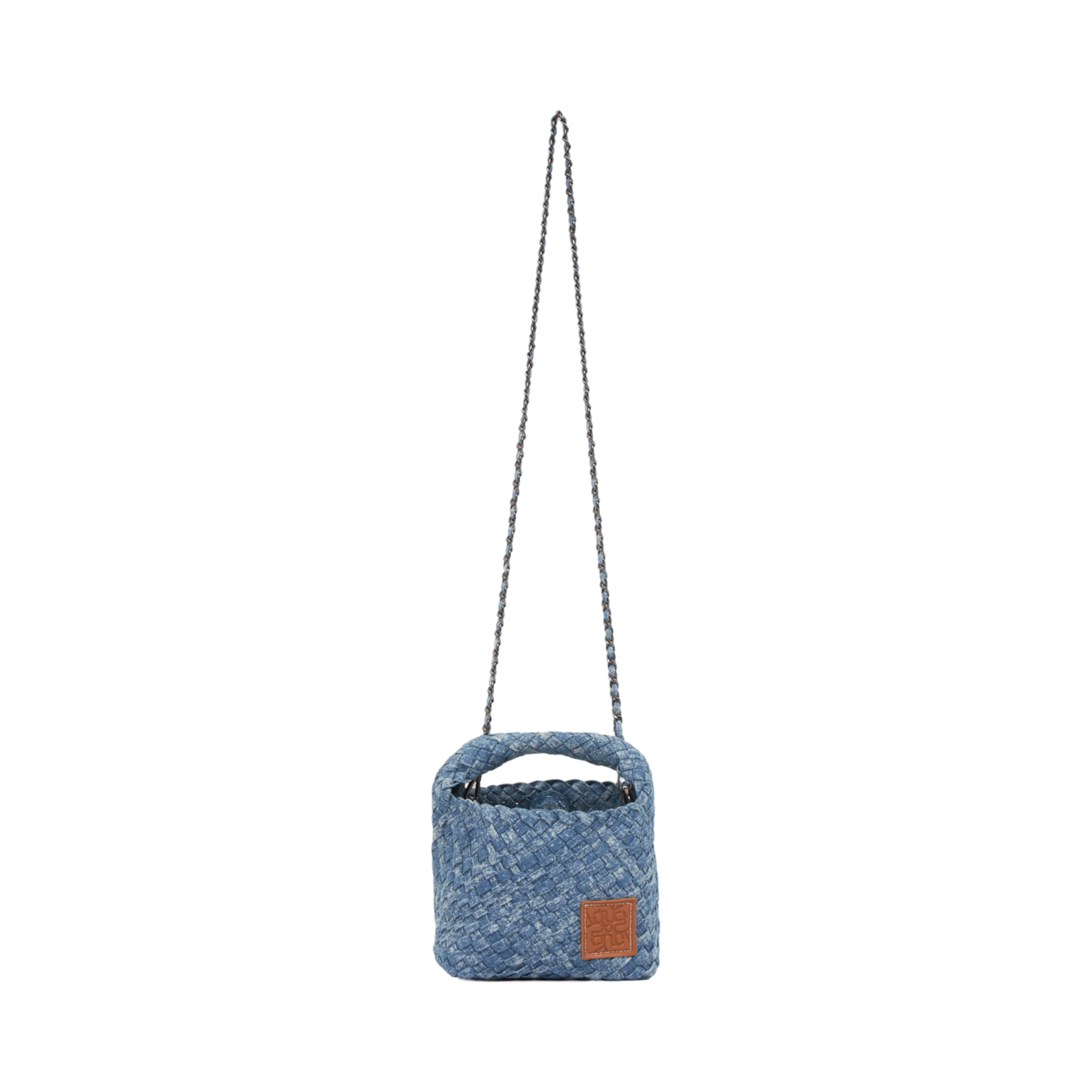 Midnight Weave – Denim Crossbody Bag S - Washed