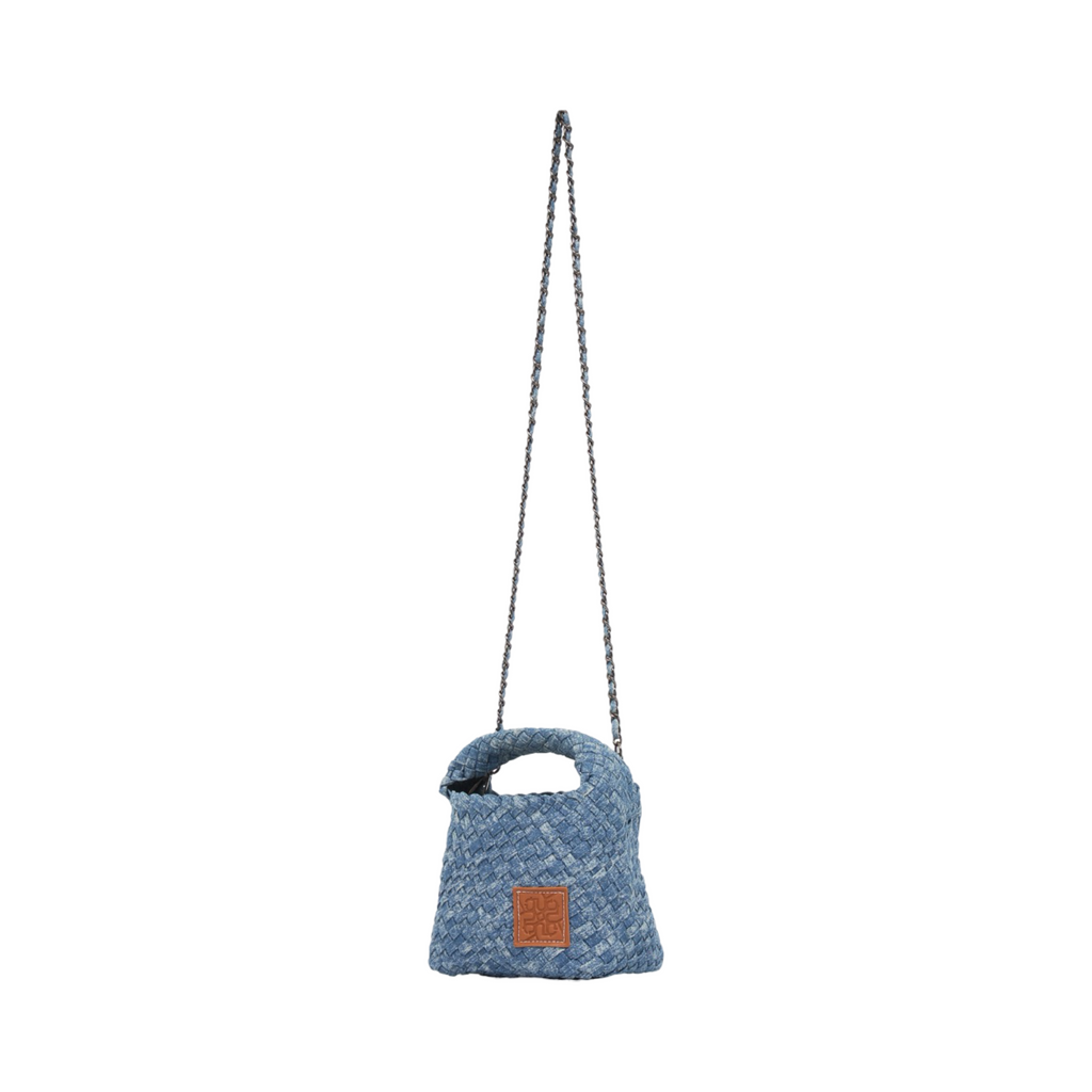Midnight Weave – Denim Crossbody Bag S - Washed