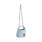 Signature Weave – Denim Crossbody Bag S – Sky Blue