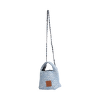 Signature Weave – Denim Crossbody Bag S – Sky Blue