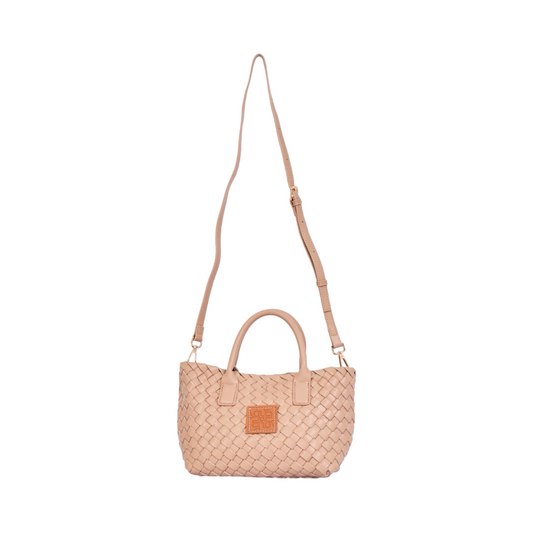Woven Shoulder Bag - Taupe
