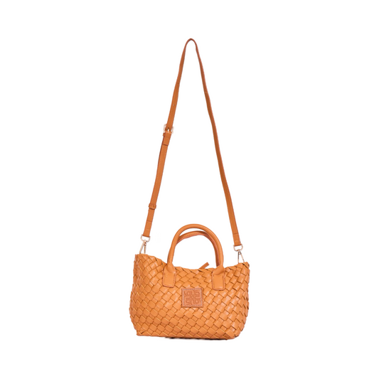 Woven Shoulder Bag - Milk Tea