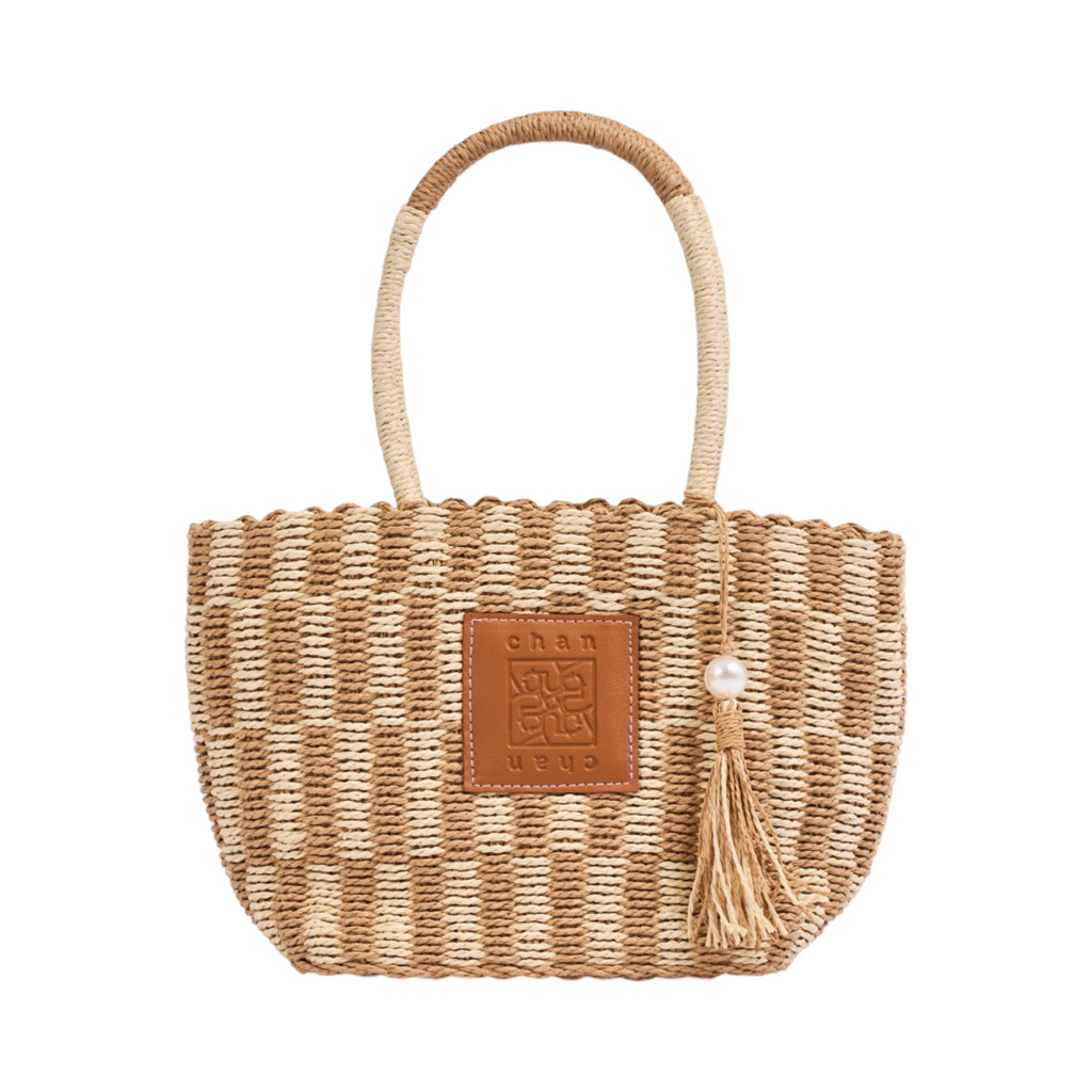 Everyday Earth – Straw Tote Bag – Brown