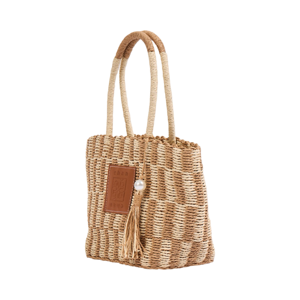 Everyday Earth – Straw Tote Bag – Brown