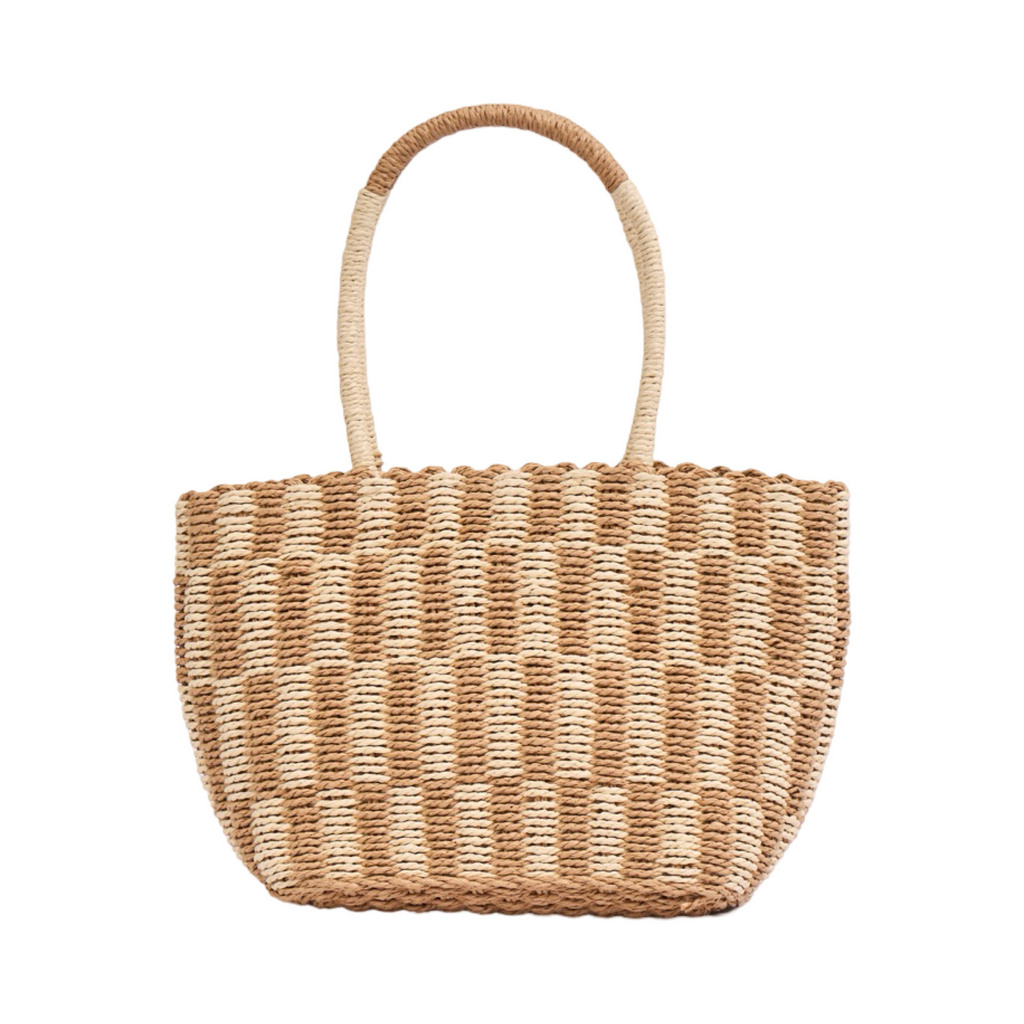 Everyday Earth – Straw Tote Bag – Brown