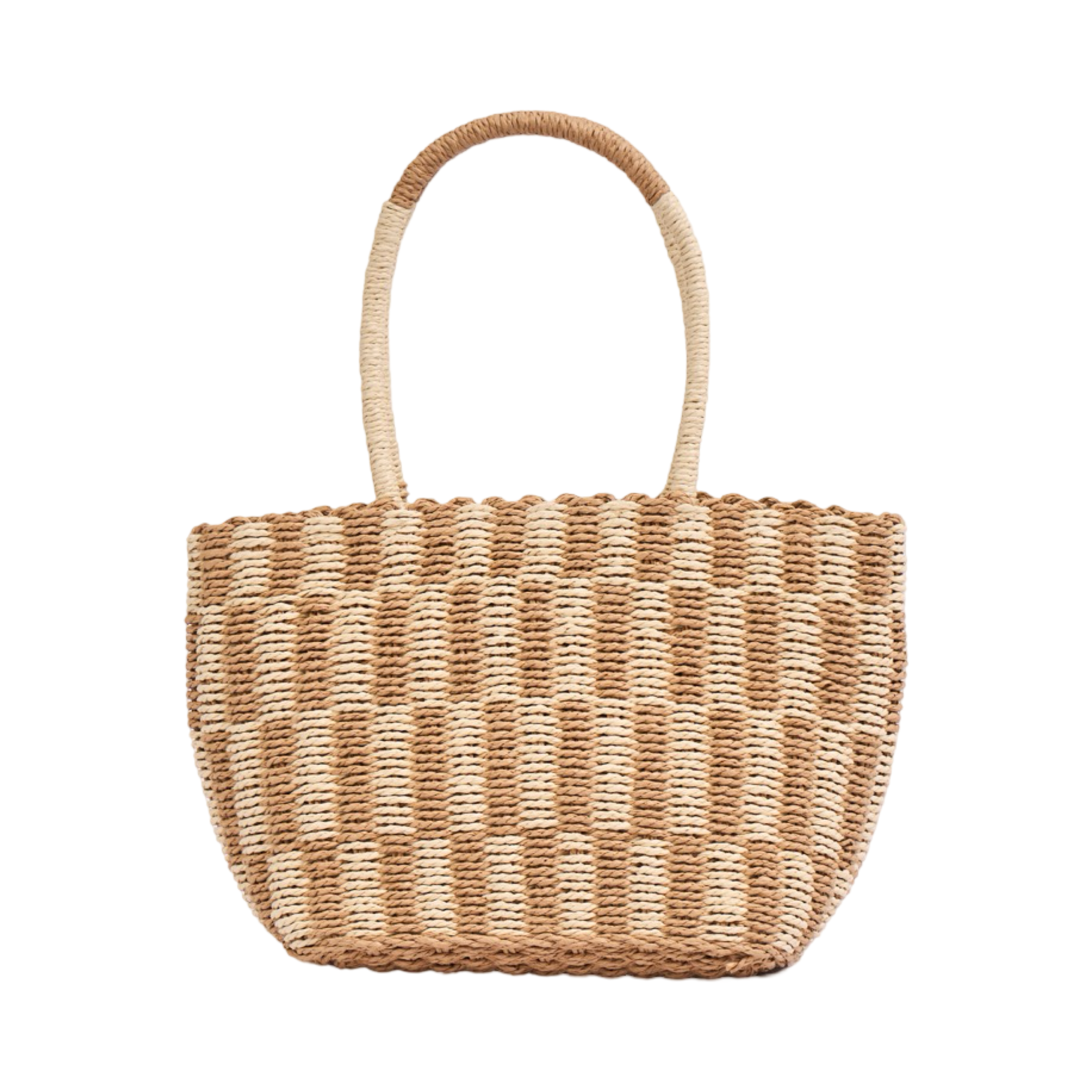 Everyday Earth – Straw Tote Bag – Brown
