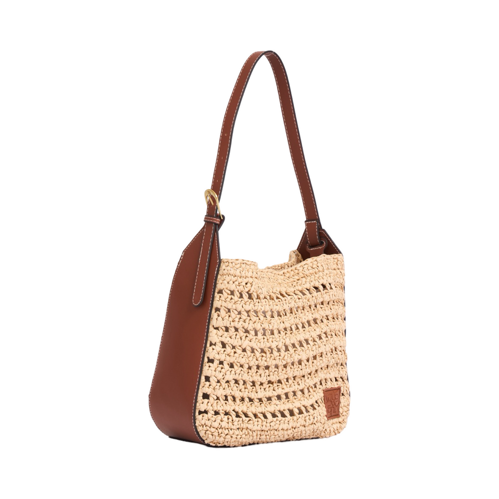 Everyday Earth – Straw Shoulder Bag – Beige