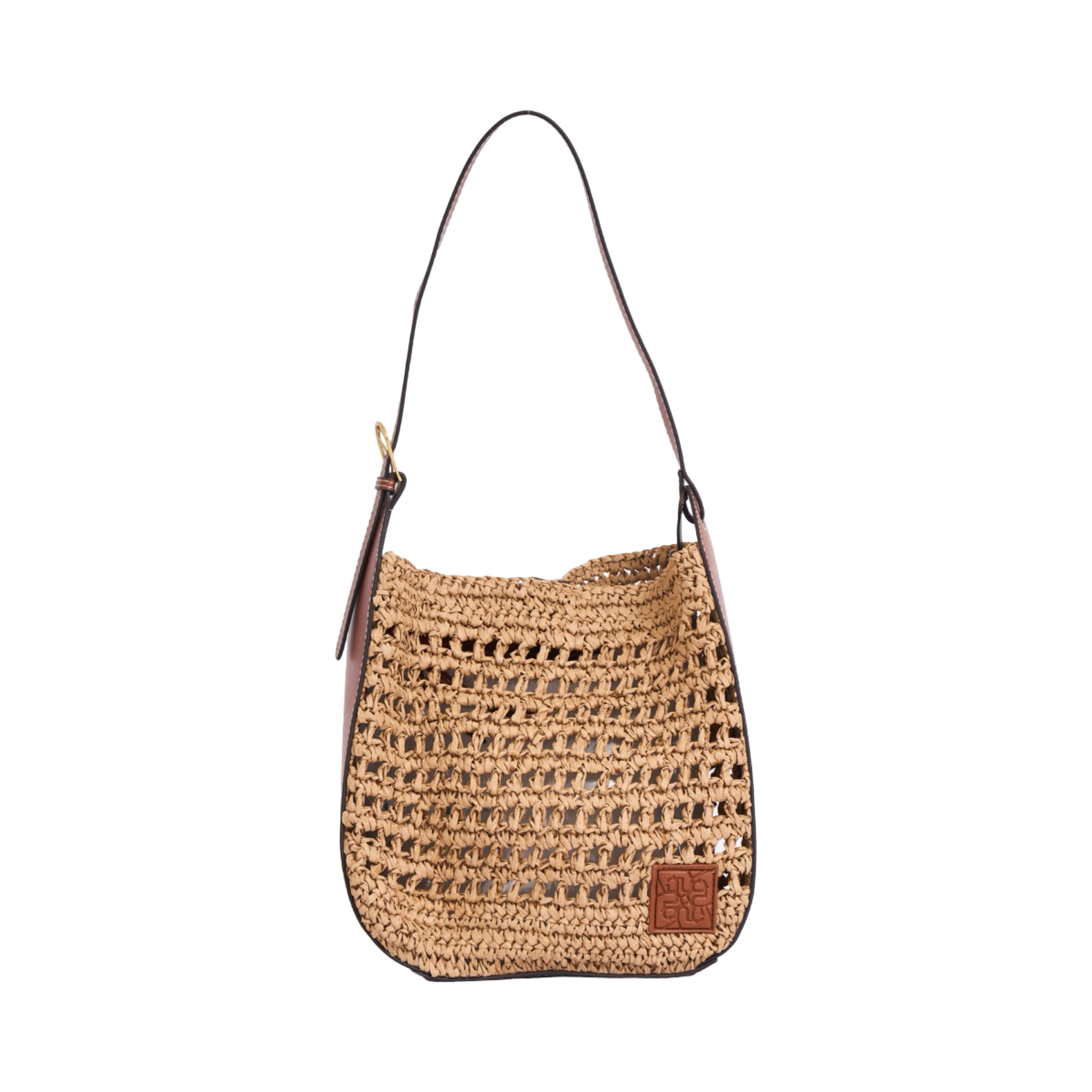 Everyday Earth – Straw Shoulder Bag – Brown