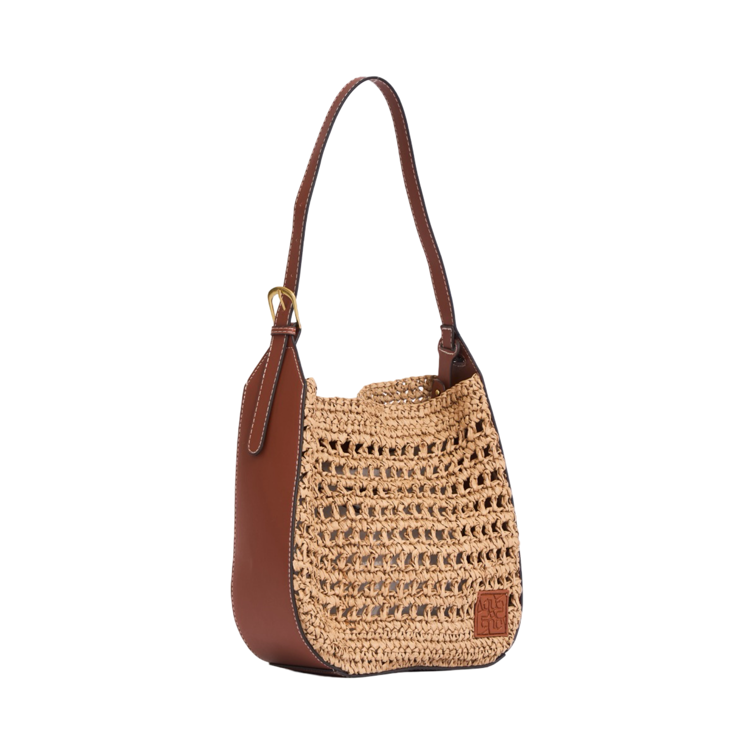Everyday Earth – Straw Shoulder Bag – Brown