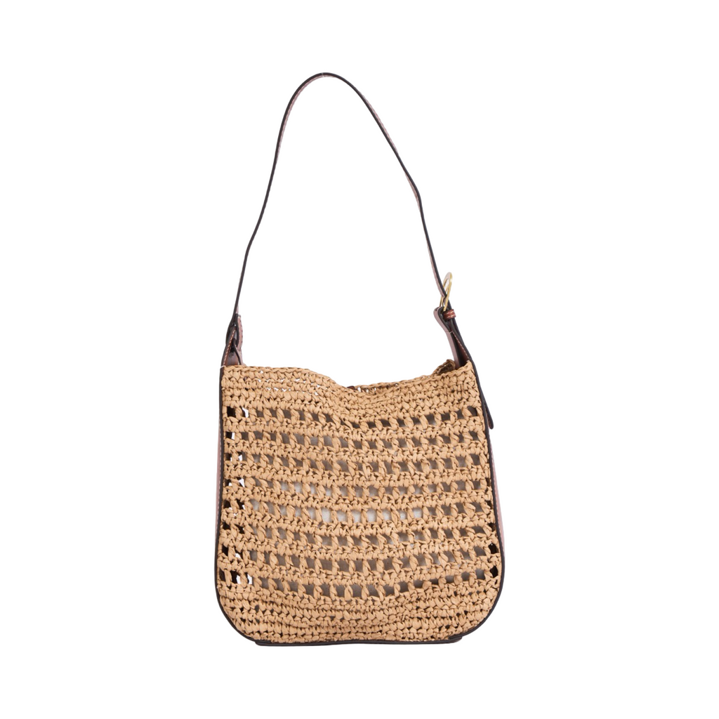 Everyday Earth – Straw Shoulder Bag – Brown