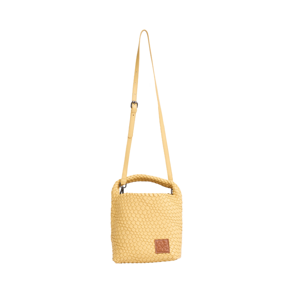 Woven Tote Bag M - Light Yellow