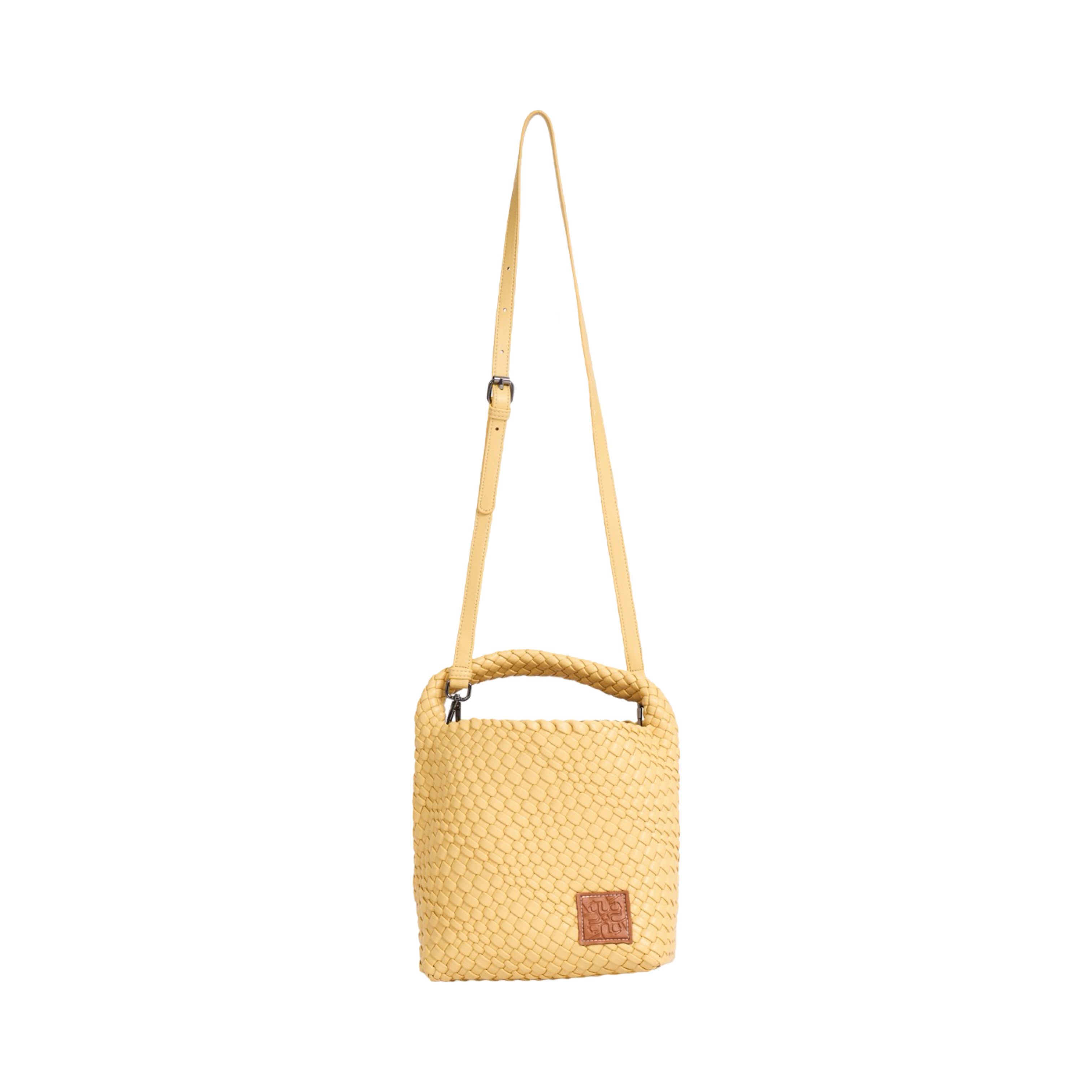 Woven Tote Bag M - Light Yellow