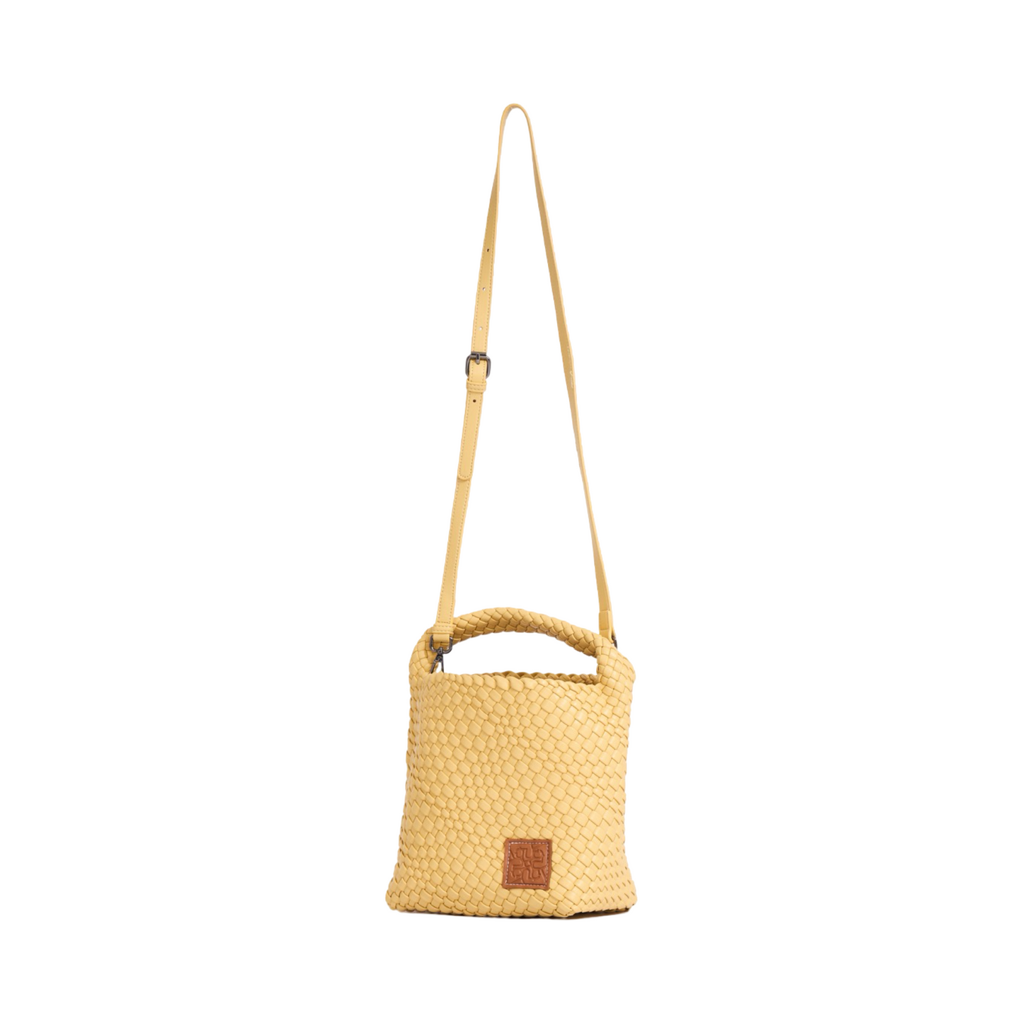 Woven Tote Bag M - Light Yellow