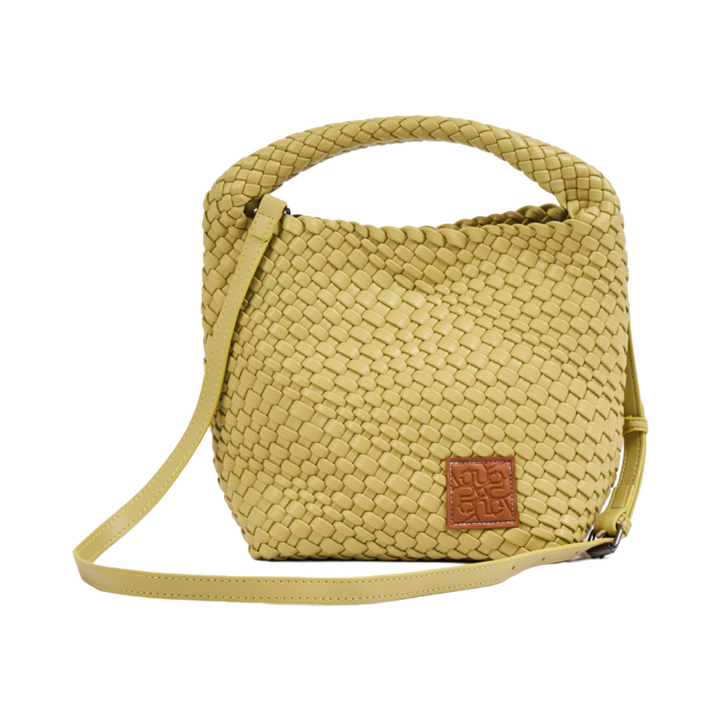 Woven Tote Bag M - Lime Green