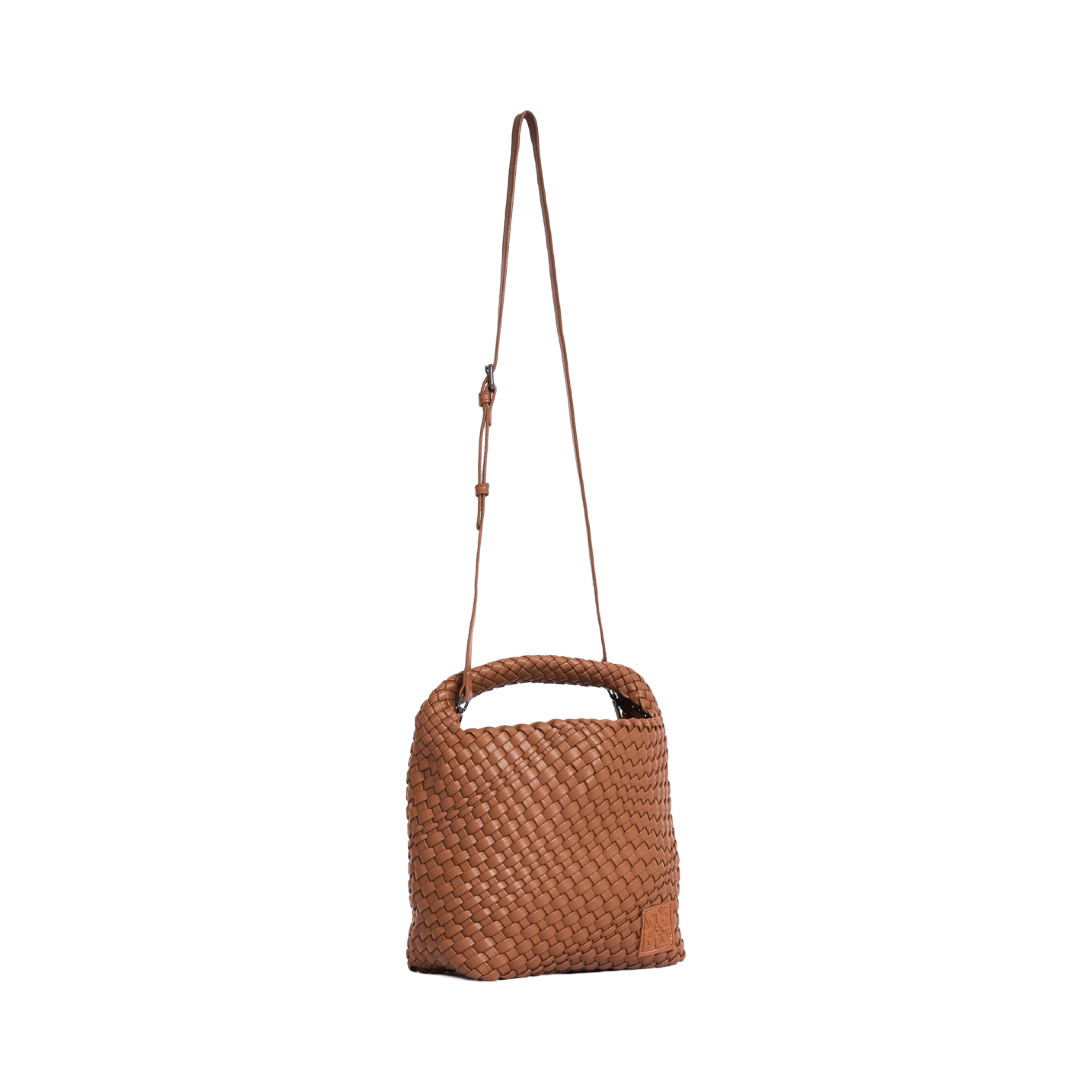 Woven Tote Bag M - Brown