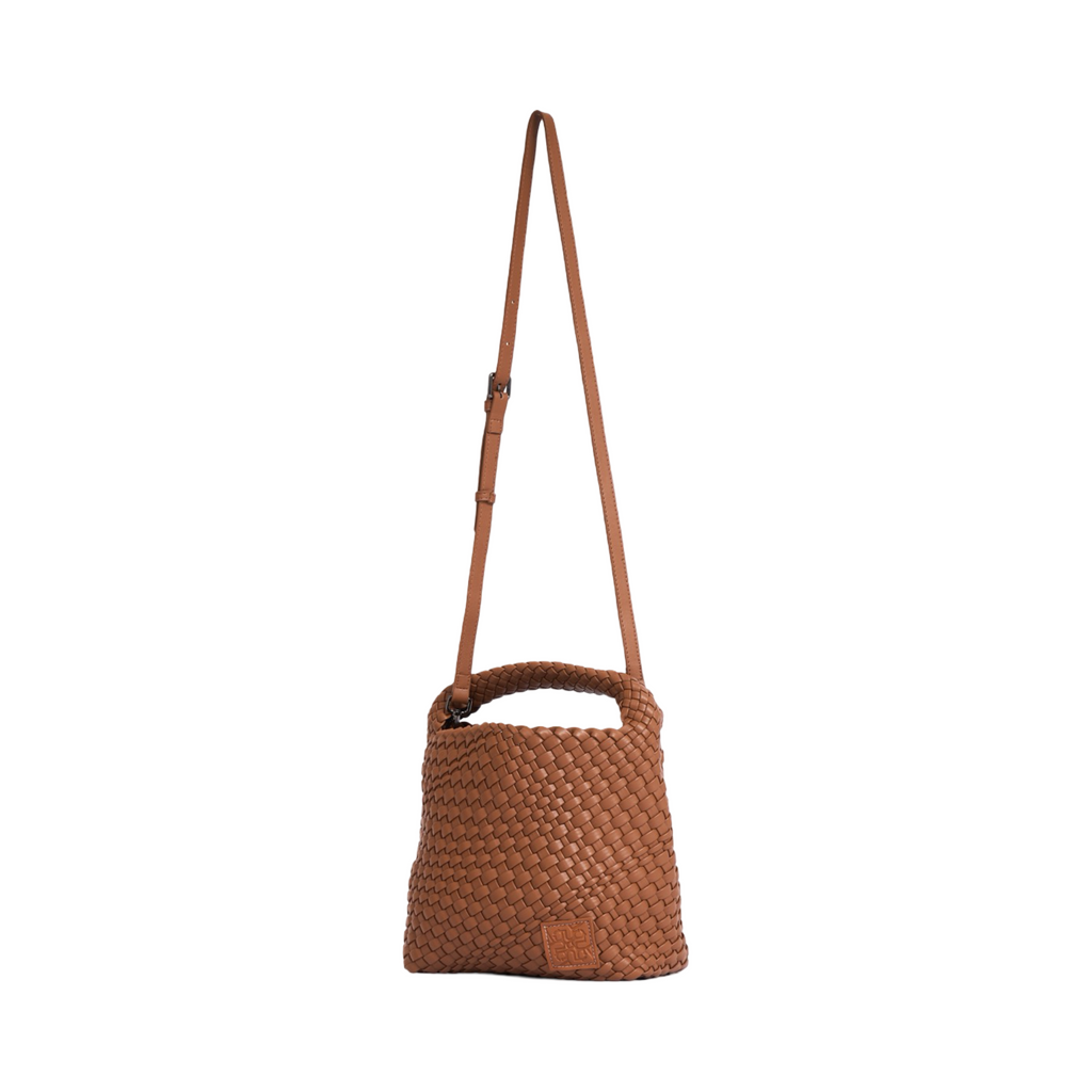 Woven Tote Bag M - Brown