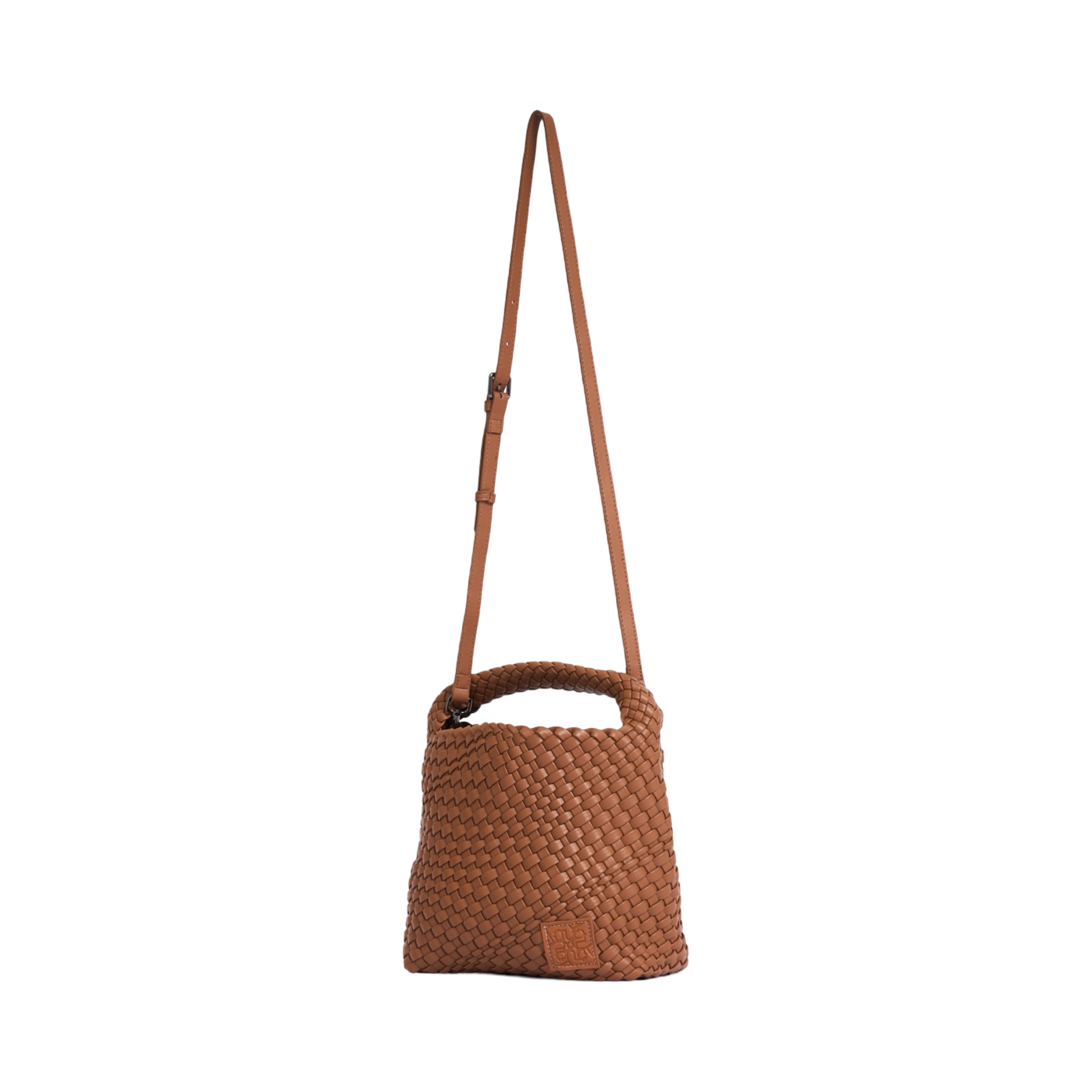 Woven Tote Bag M - Brown