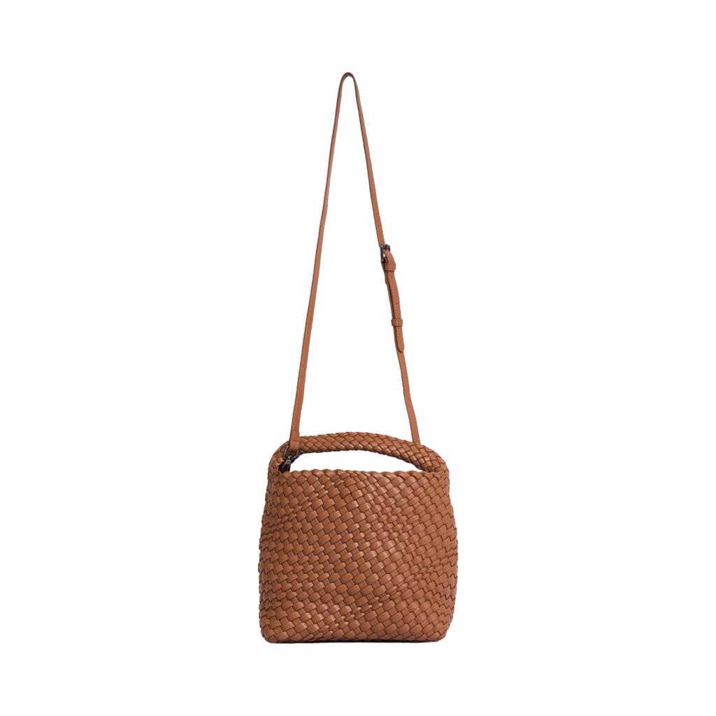 Woven Tote Bag M - Brown