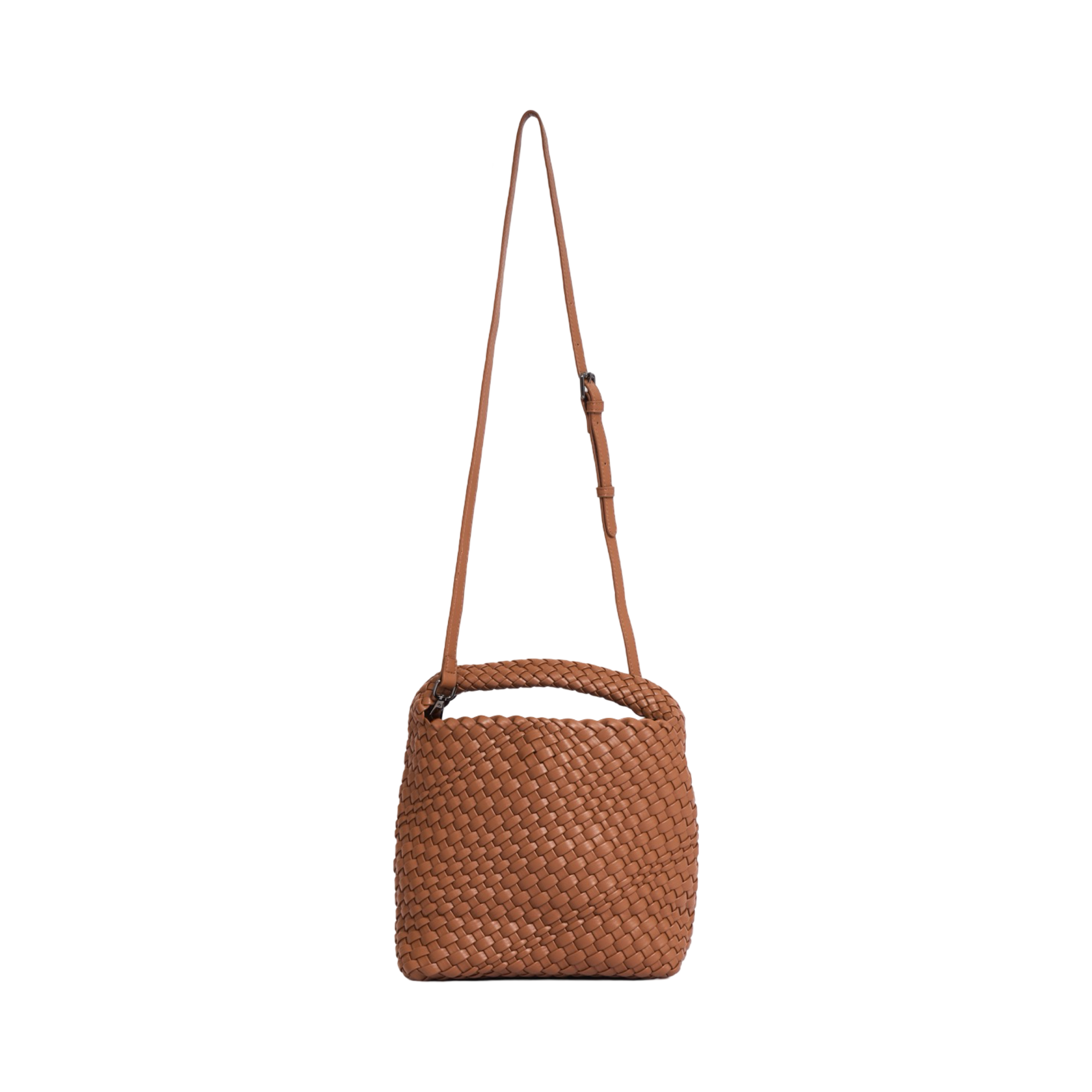 Woven Tote Bag M - Brown