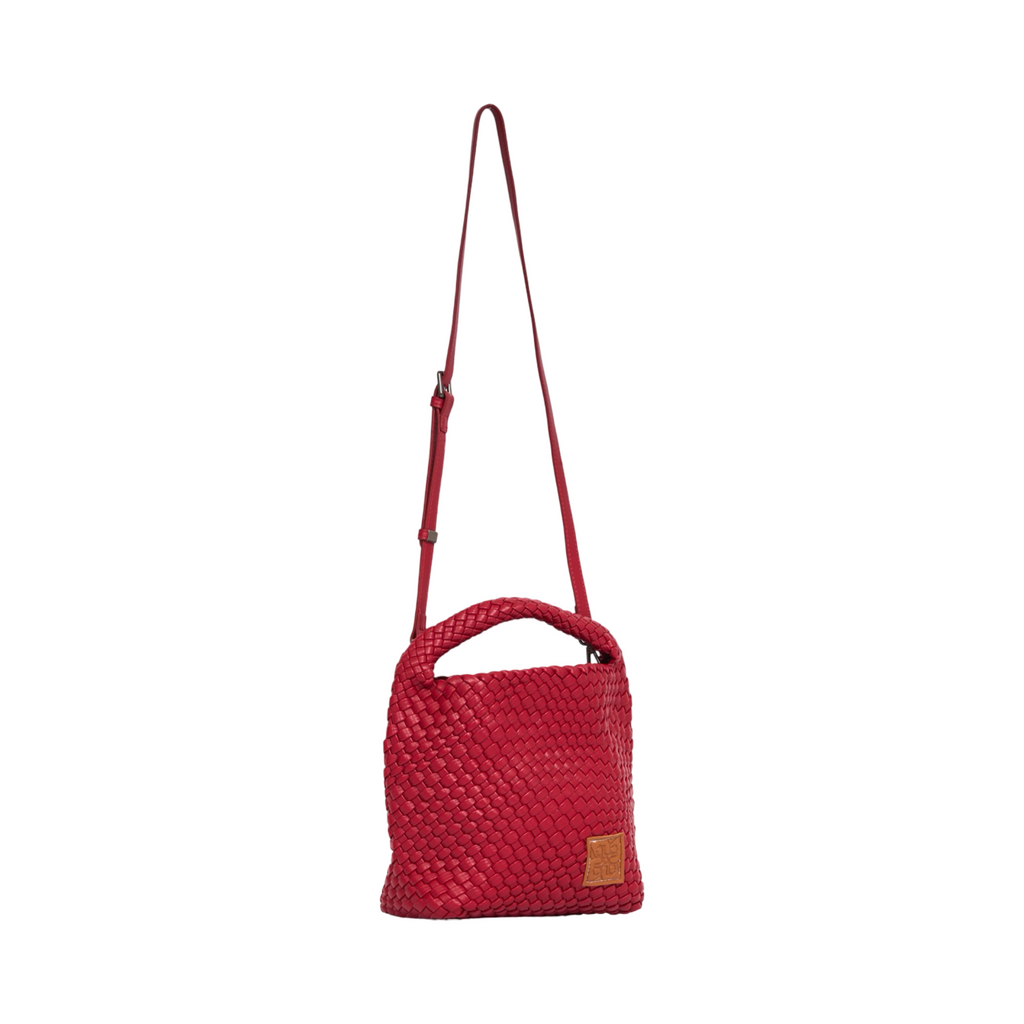 Woven Tote Bag M - Ruby