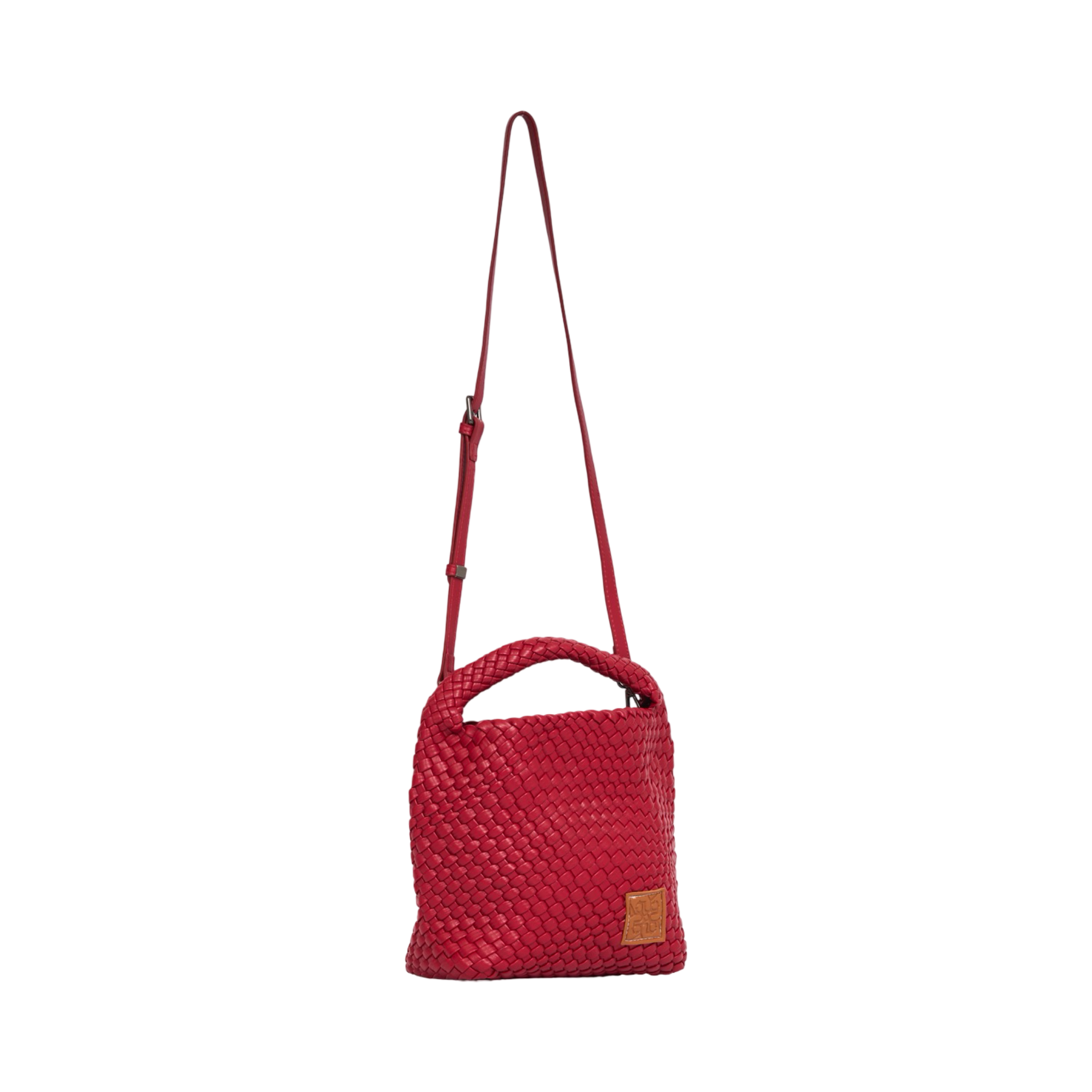 Woven Tote Bag M - Ruby