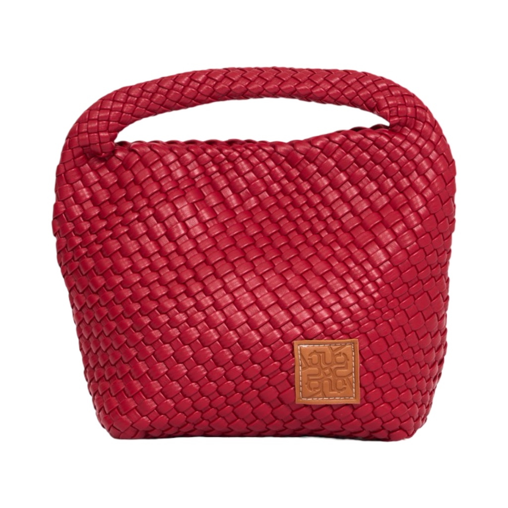 Woven Tote Bag M - Ruby