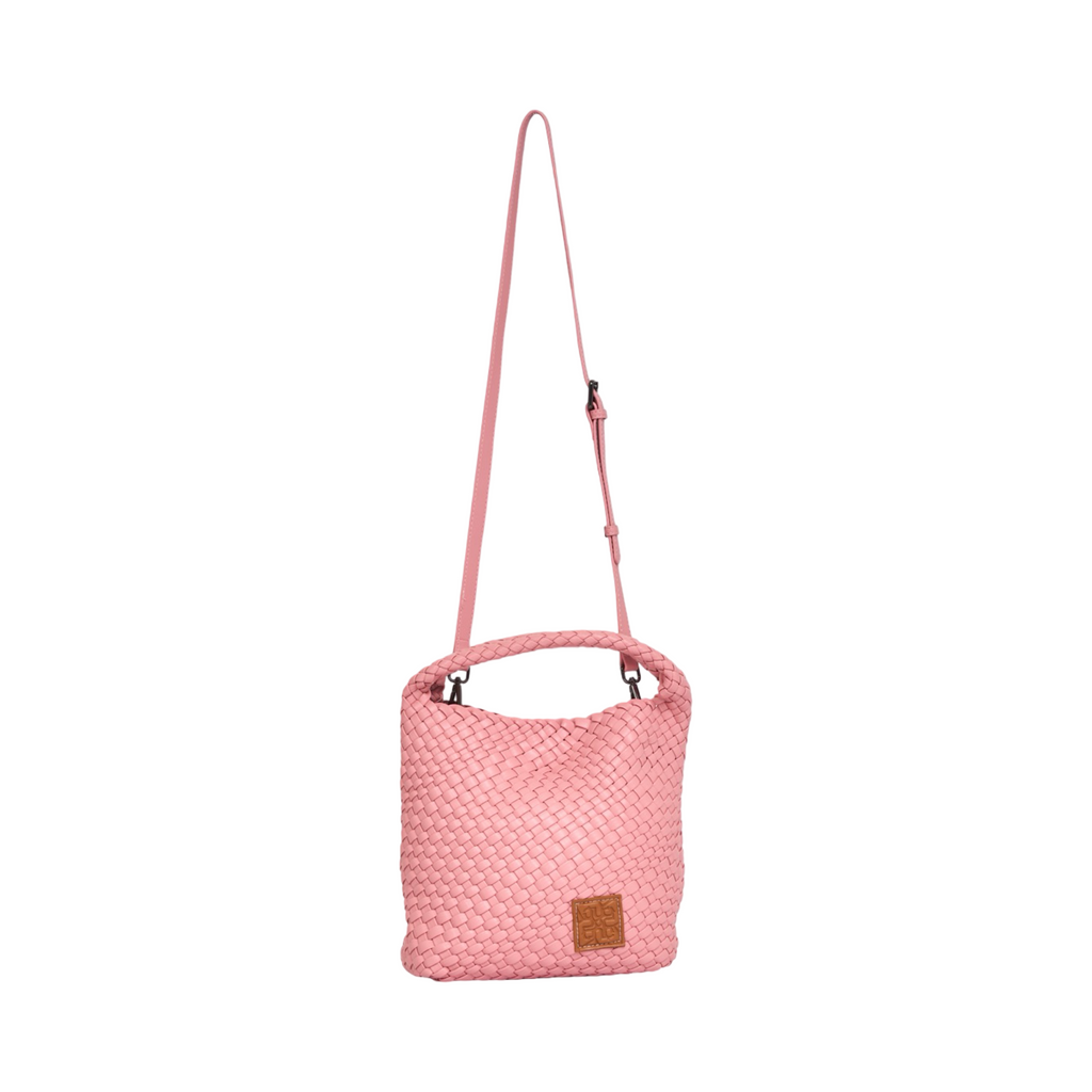 Woven Tote Bag M - Rose Pink