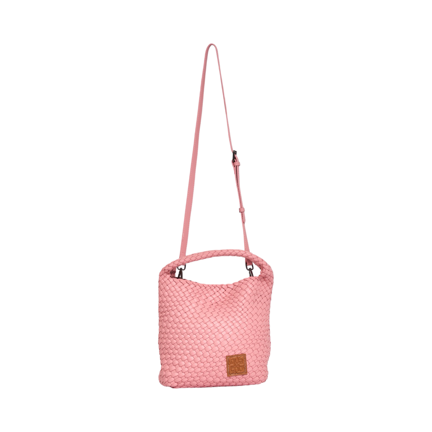 Woven Tote Bag M - Rose Pink