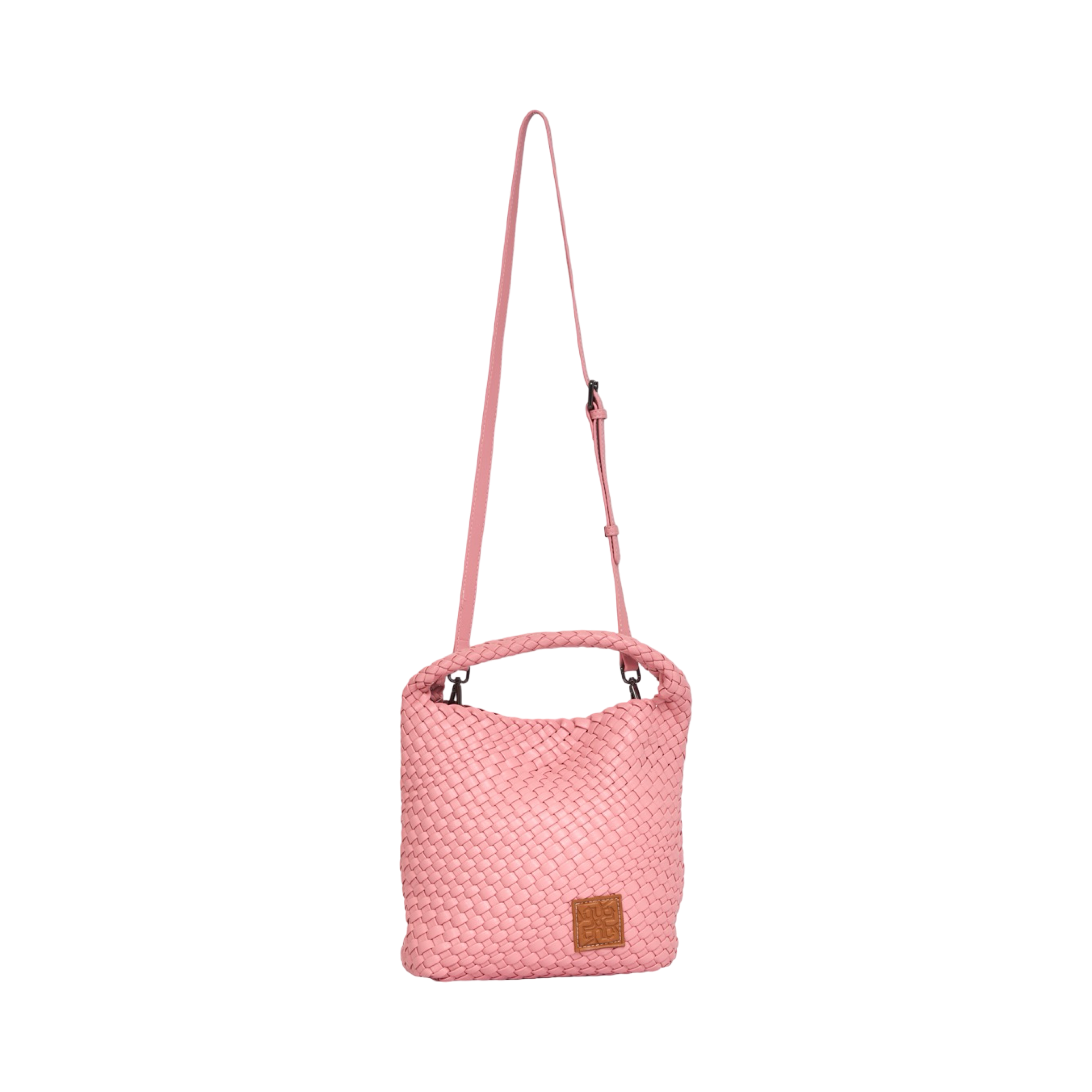 Woven Tote Bag M - Rose Pink
