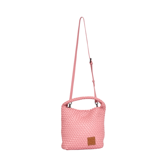 Woven Tote Bag M - Rose Pink