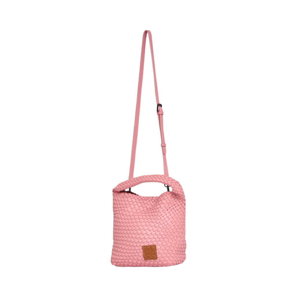 Woven Tote Bag M - Rose Pink