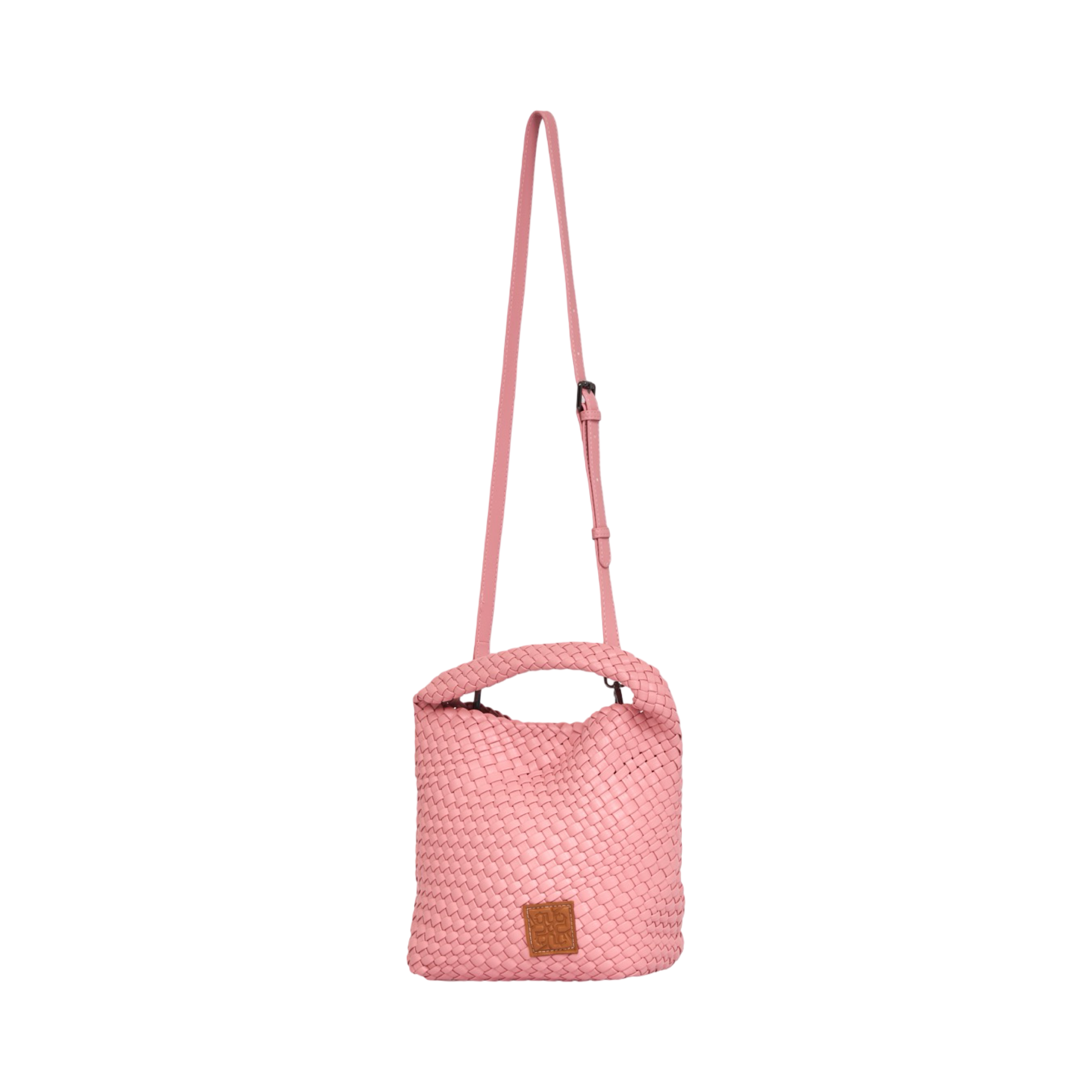 Woven Tote Bag M - Rose Pink