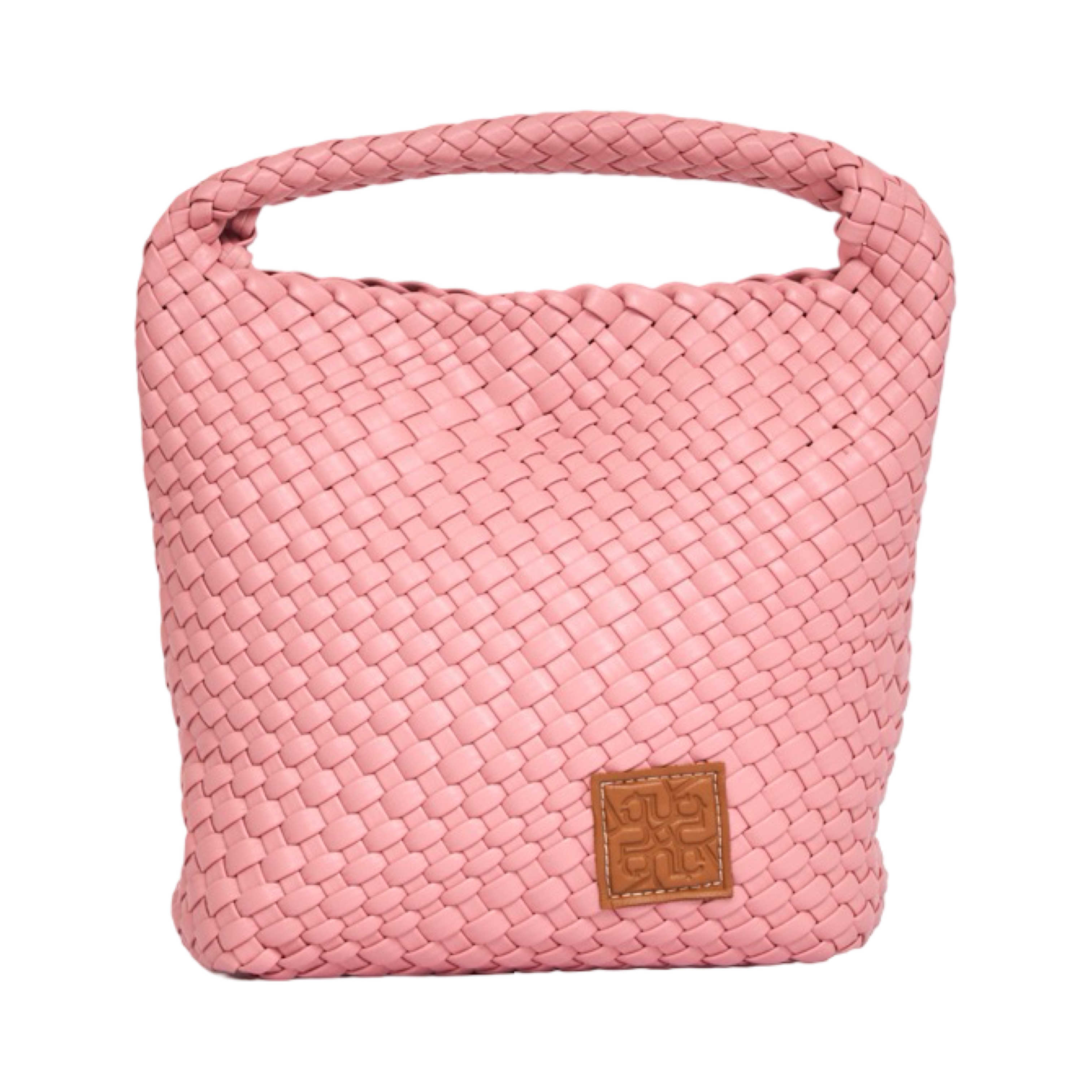 Woven Tote Bag M - Rose Pink