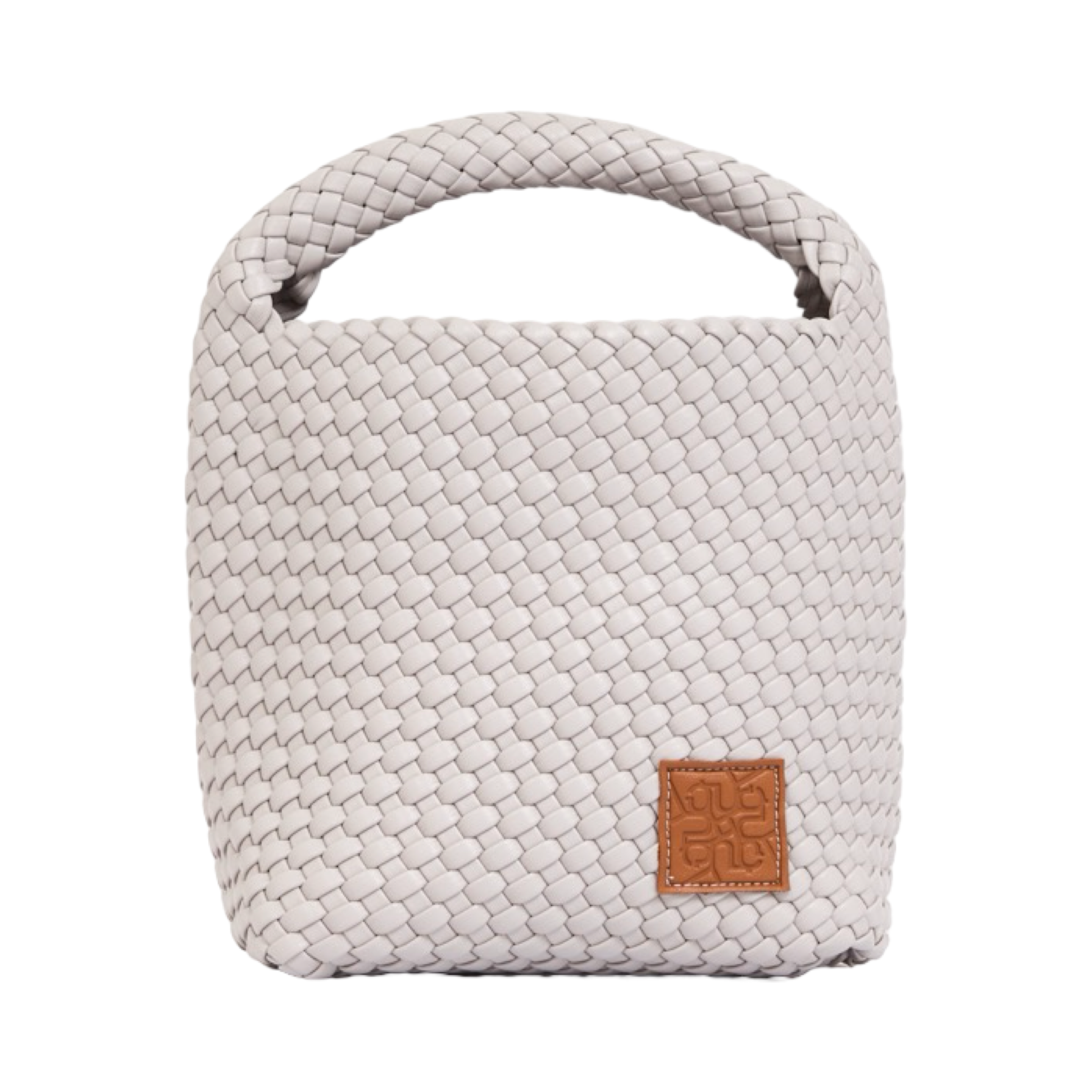 Woven Tote Bag M - Smoky Light Grey