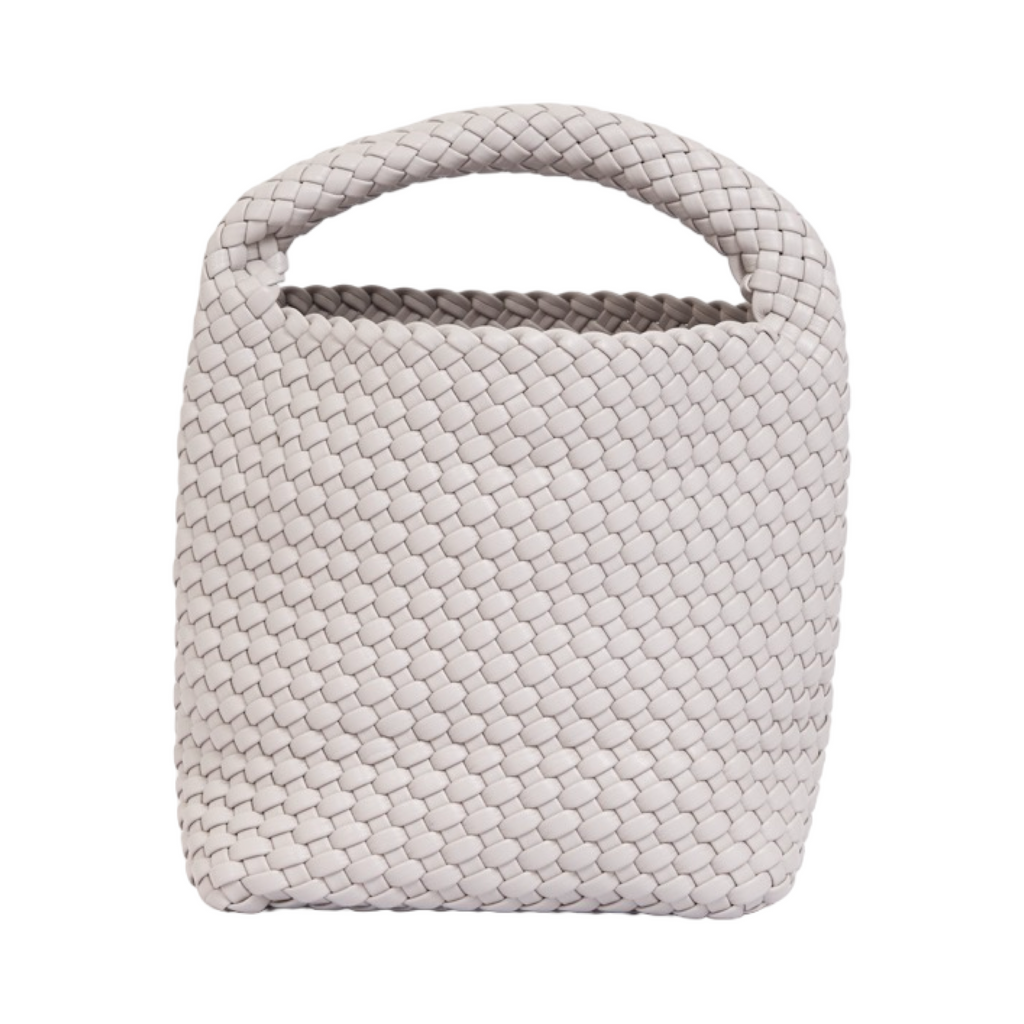 Woven Tote Bag M - Smoky Light Grey