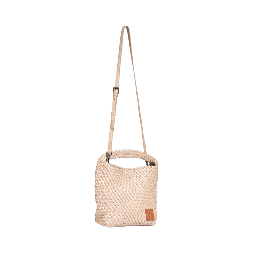 Woven Tote Bag M – Gold