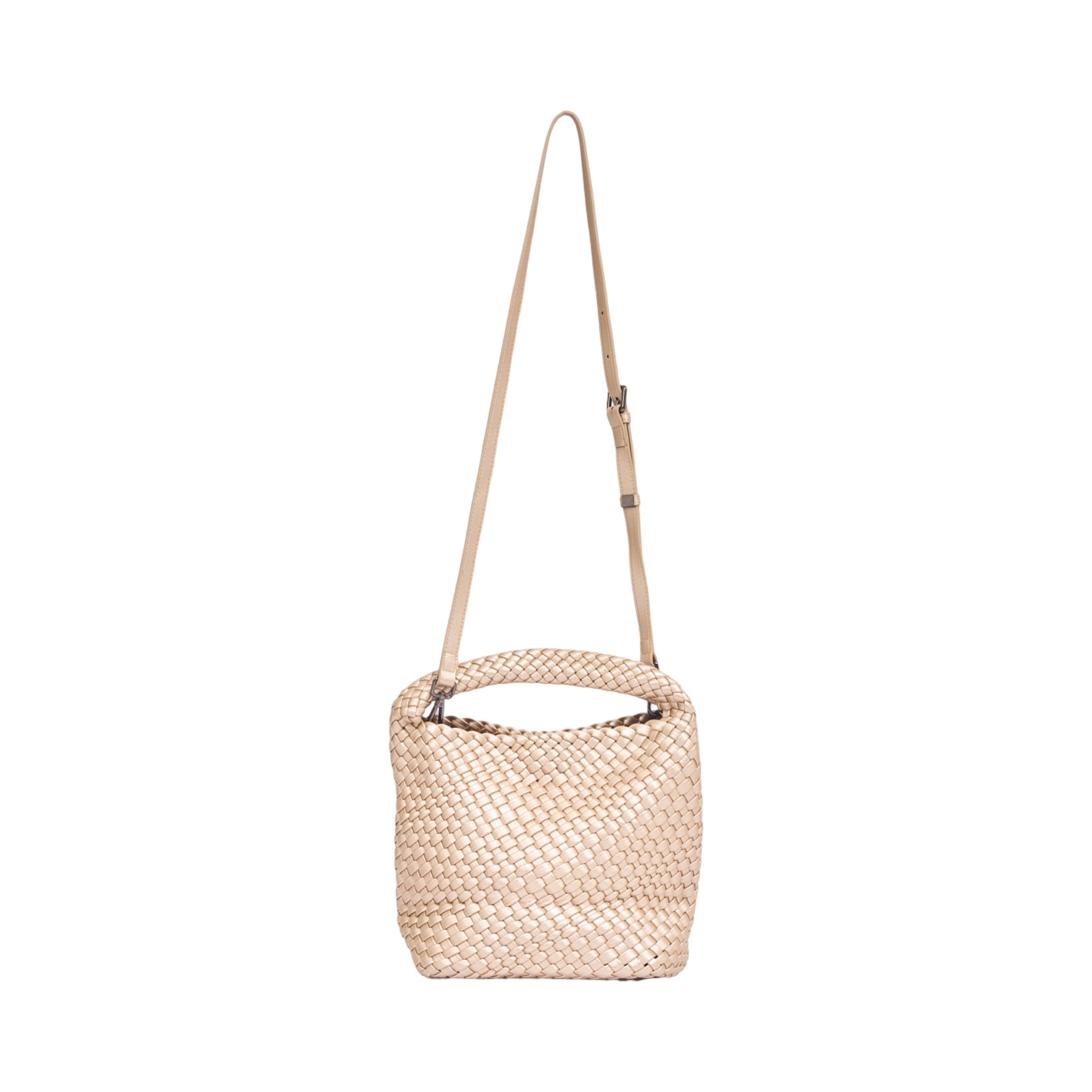 Woven Tote Bag M – Gold
