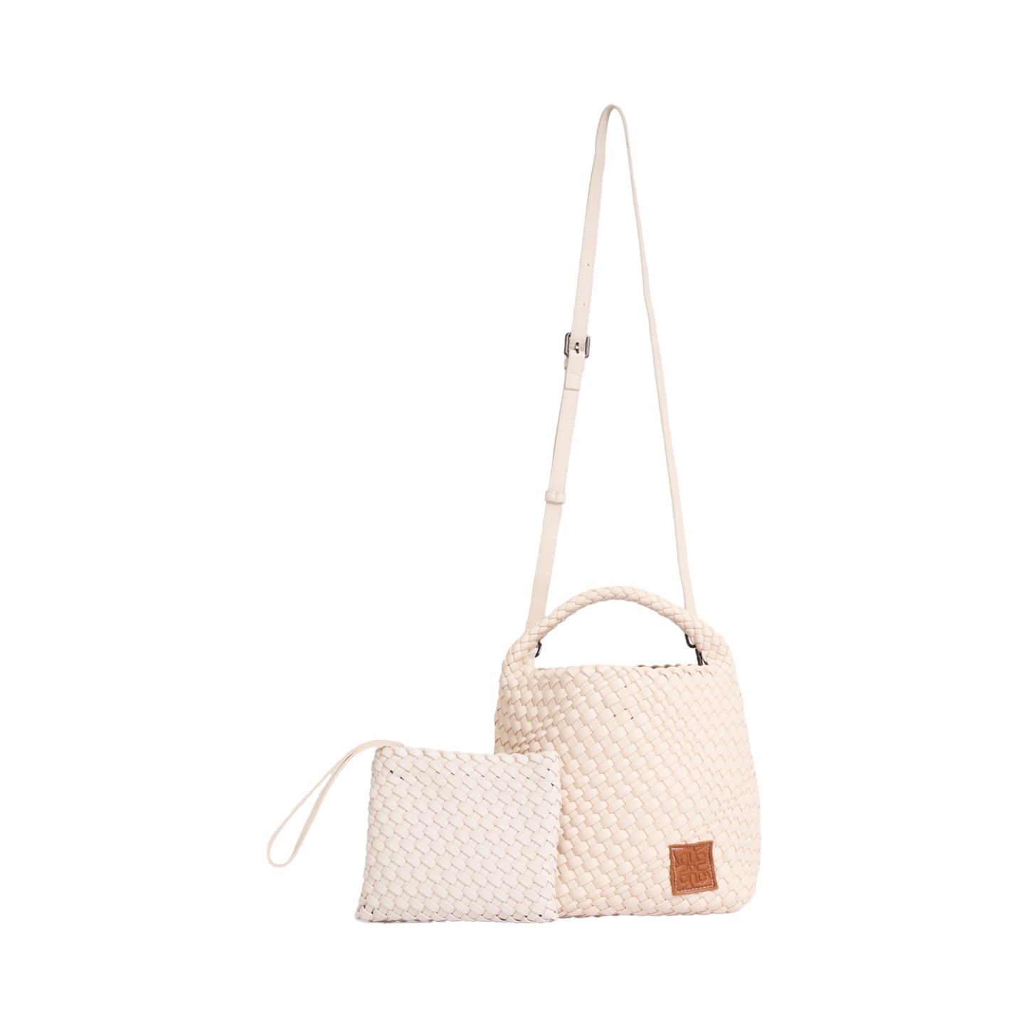 Woven Tote Bag M - Ivory