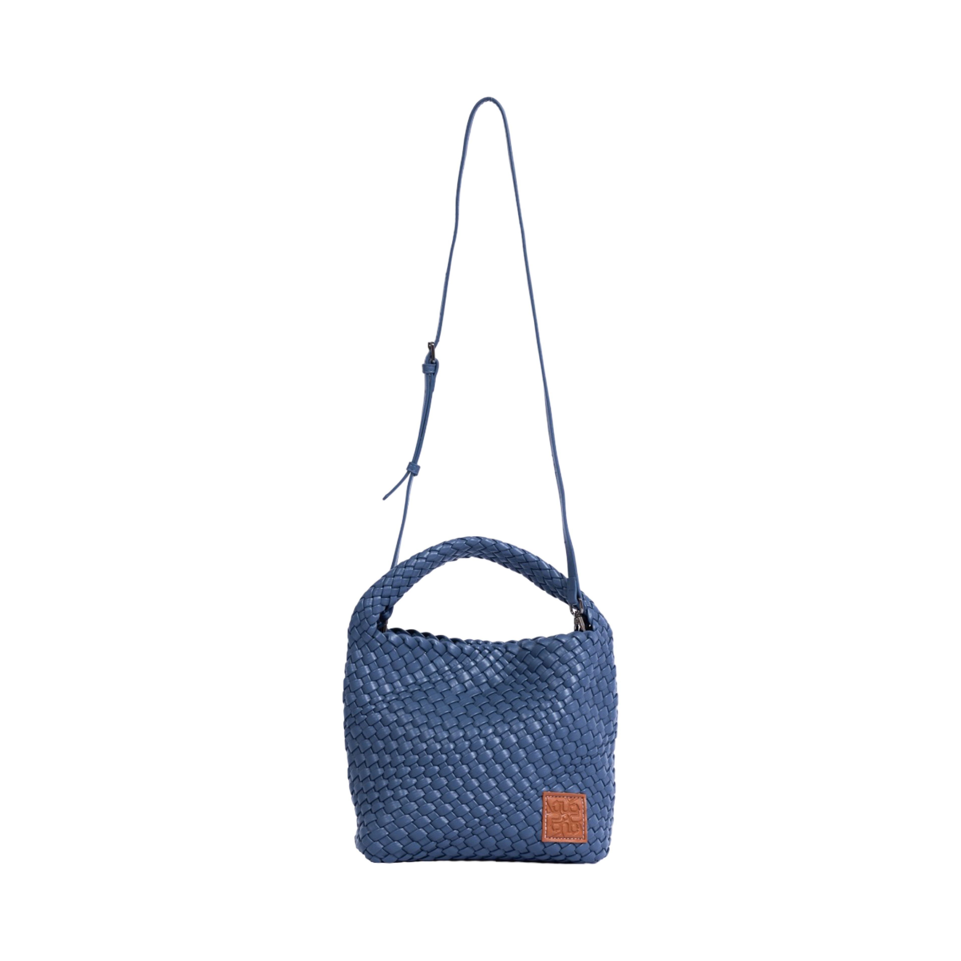 Woven Tote Bag M – Ash Blue