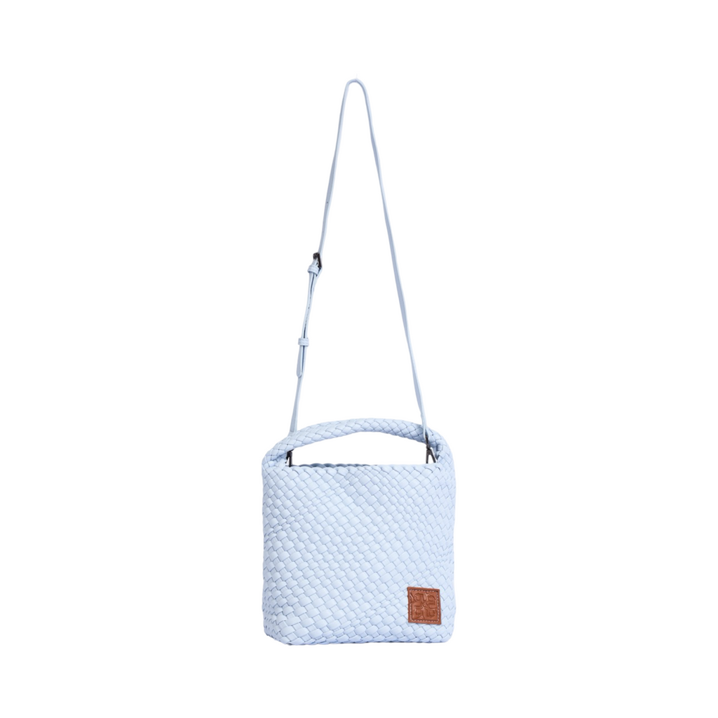Woven Tote Bag M – Cotton Blue