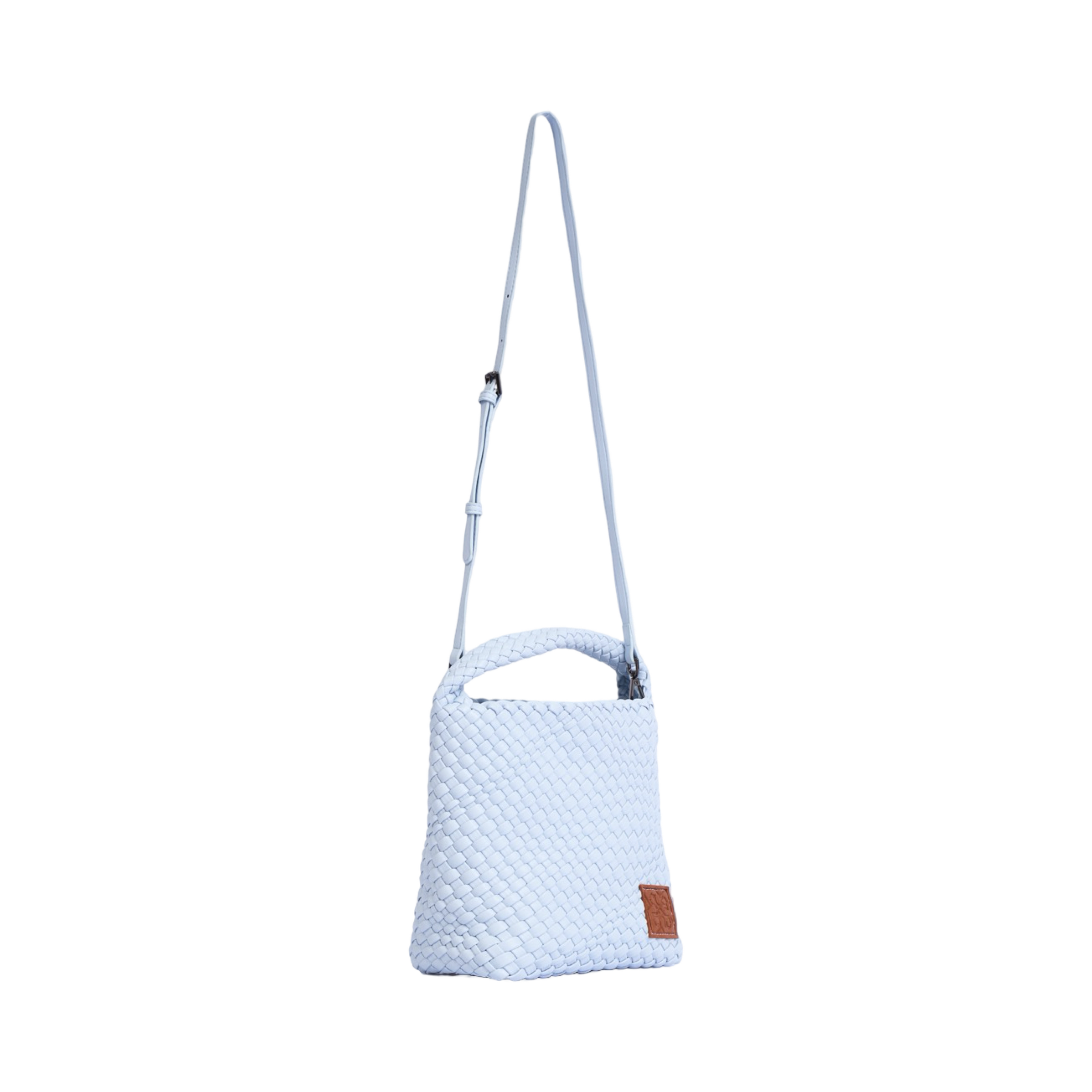Woven Tote Bag M – Cotton Blue