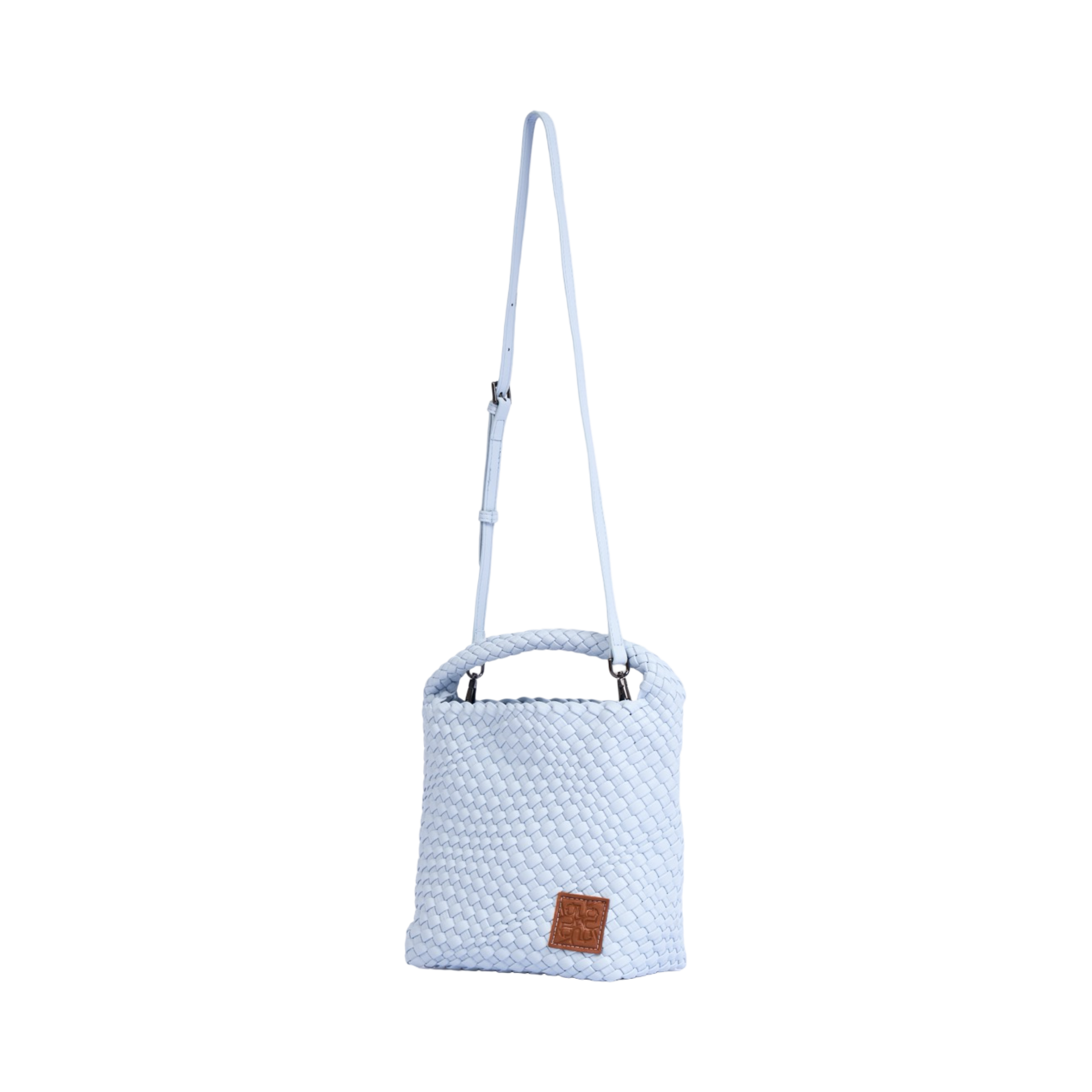 Woven Tote Bag M – Cotton Blue