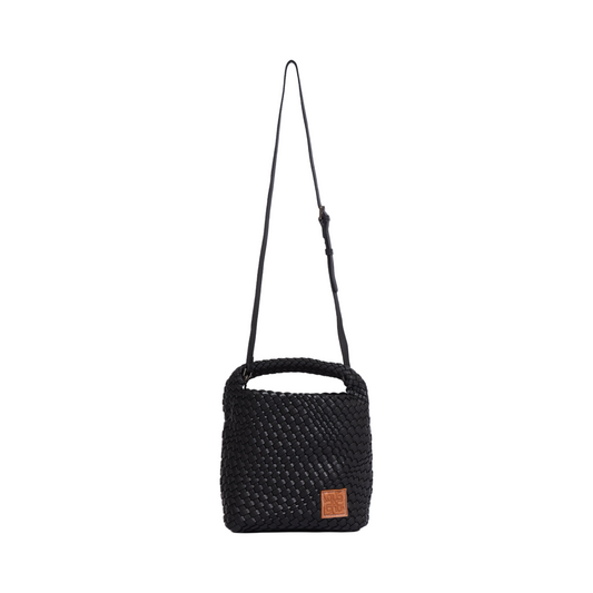 Woven Tote Bag M - Black
