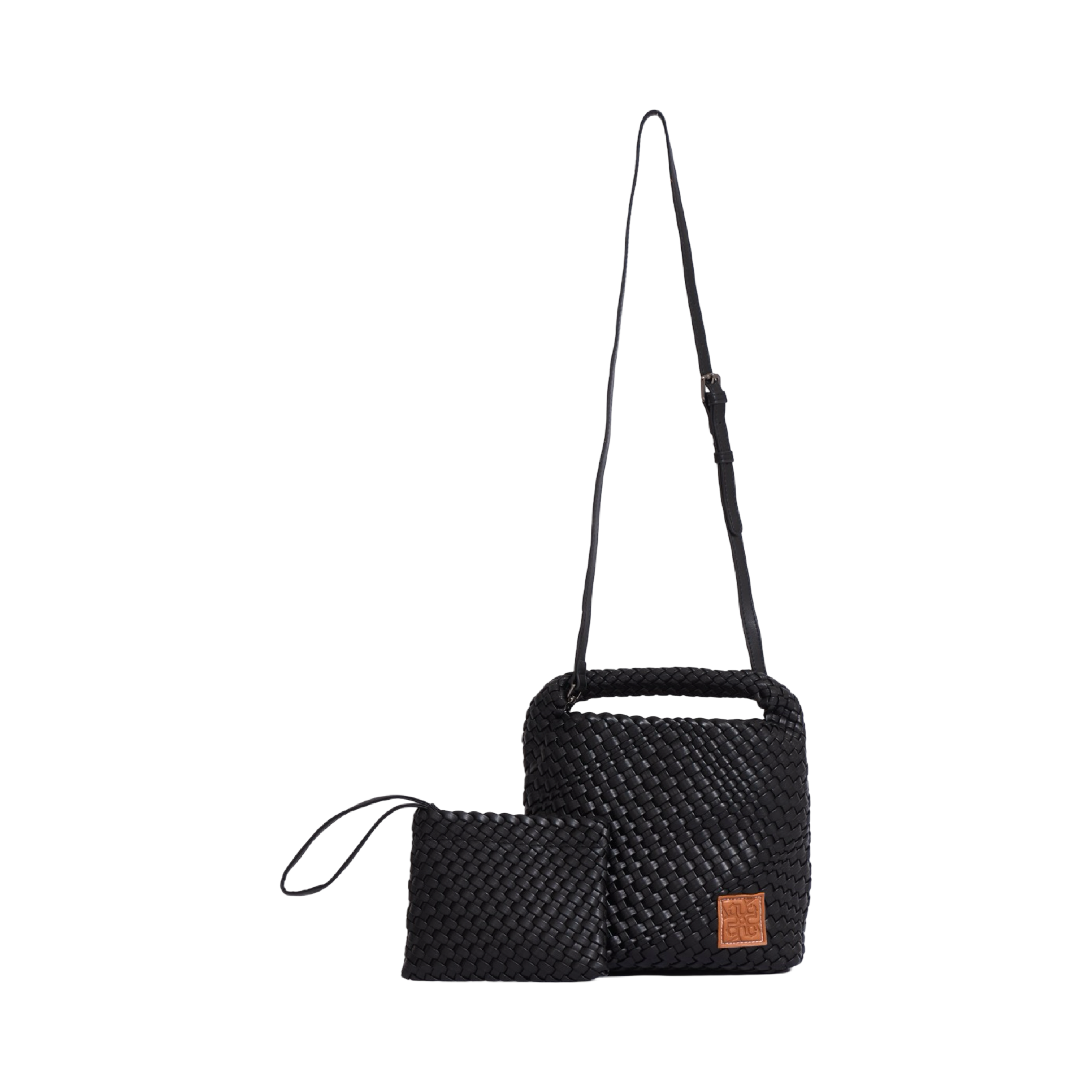 Woven Tote Bag M - Black